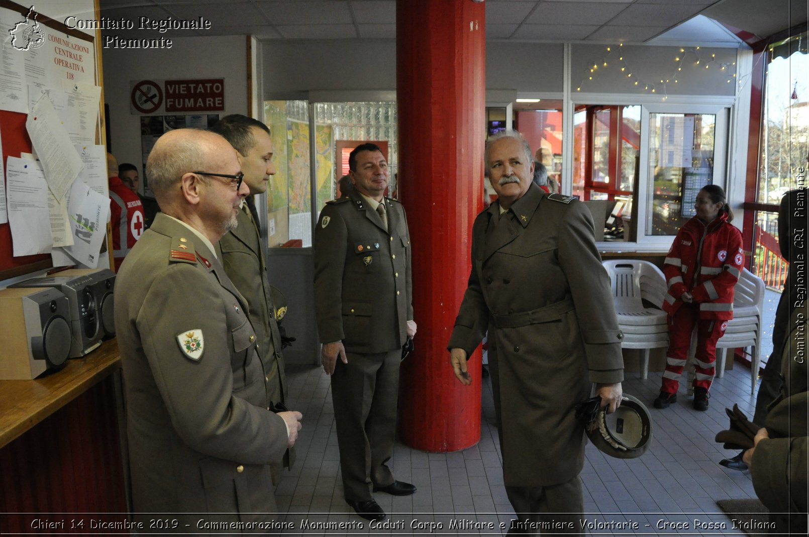 Chieri 14 Dicembre 2019 - Commemorazione Monumento Caduti Corpo Militare e Infermiere Volontarie - Croce Rossa Italiana