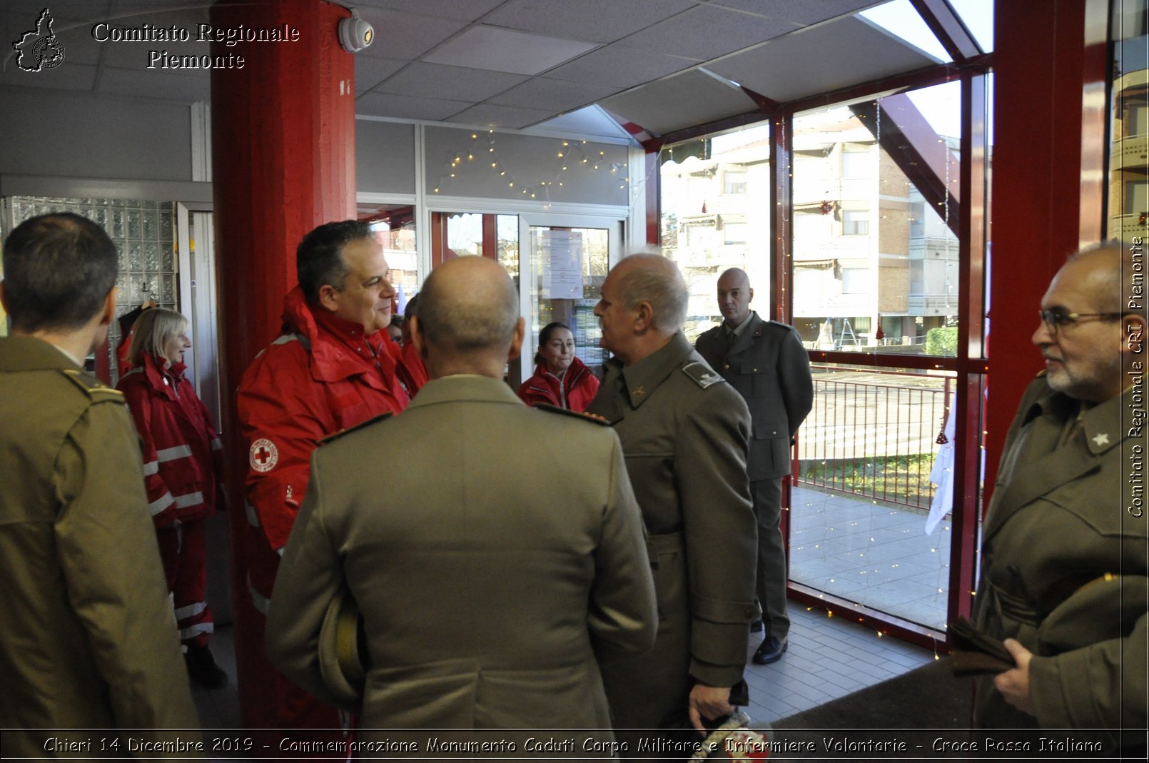 Chieri 14 Dicembre 2019 - Commemorazione Monumento Caduti Corpo Militare e Infermiere Volontarie - Croce Rossa Italiana