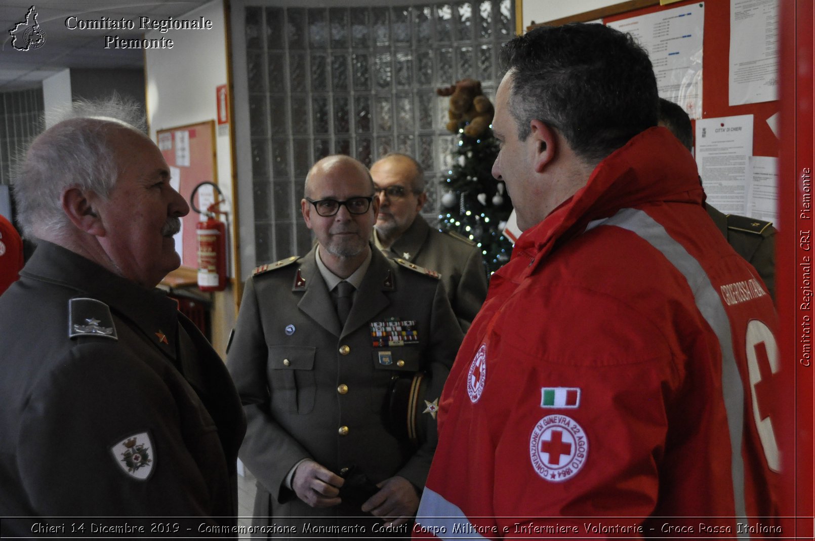 Chieri 14 Dicembre 2019 - Commemorazione Monumento Caduti Corpo Militare e Infermiere Volontarie - Croce Rossa Italiana