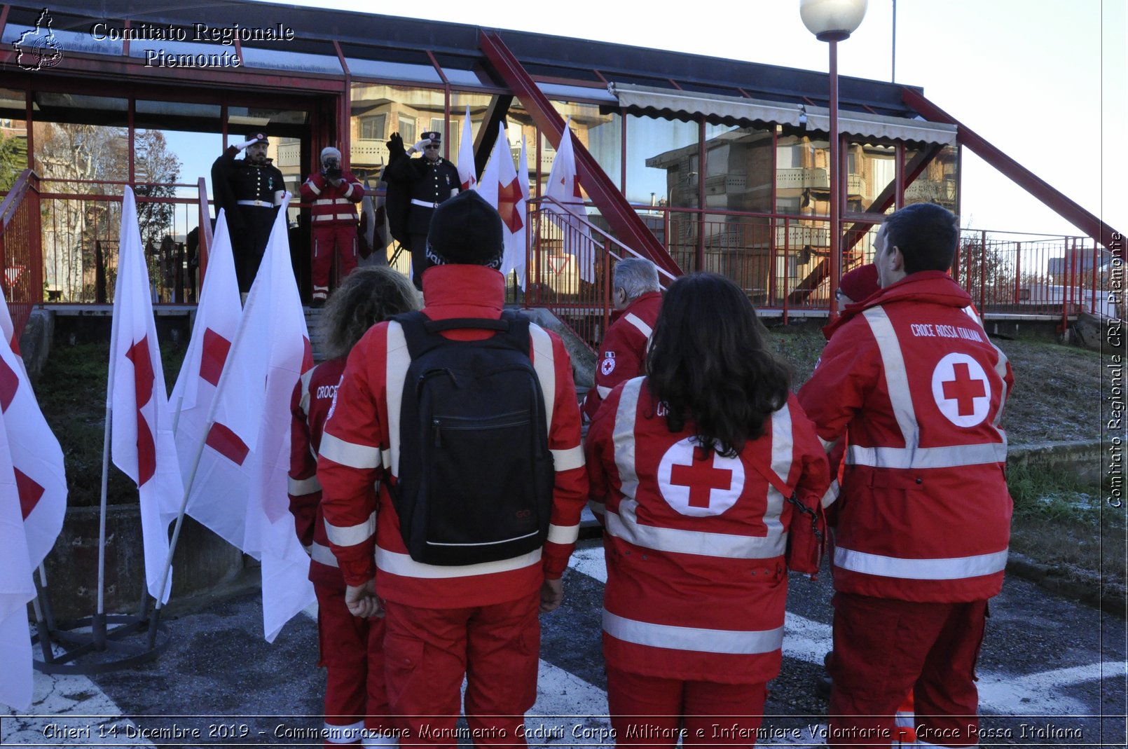 Chieri 14 Dicembre 2019 - Commemorazione Monumento Caduti Corpo Militare e Infermiere Volontarie - Croce Rossa Italiana