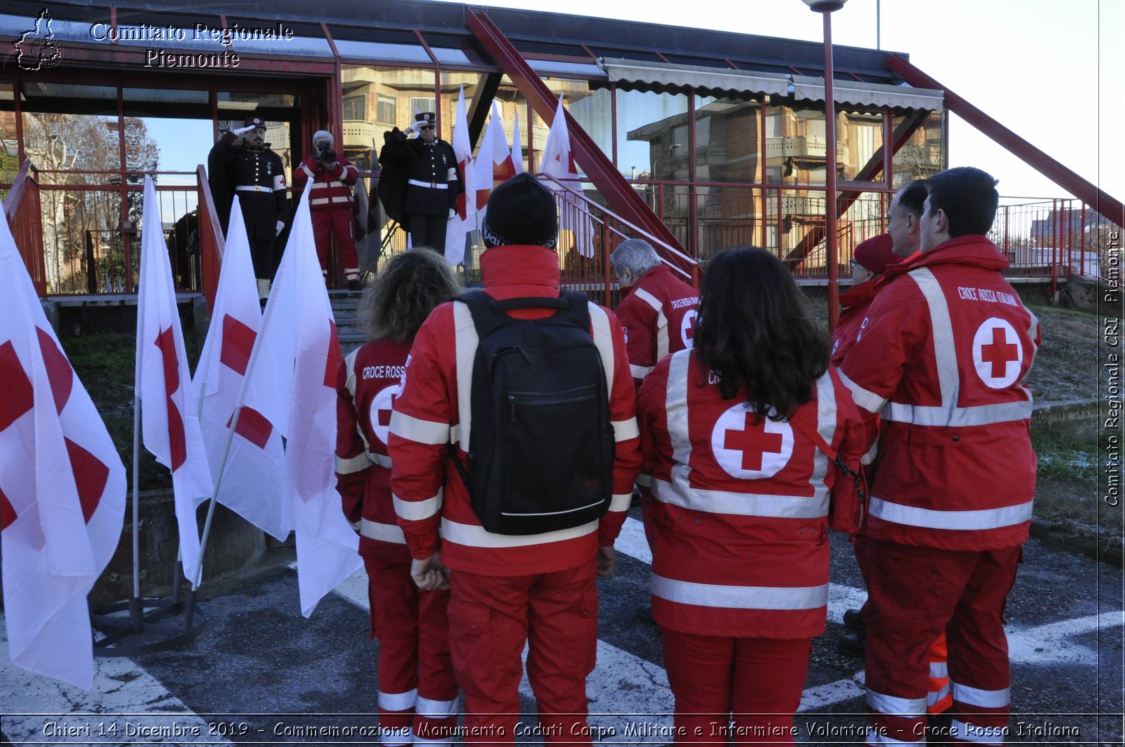 Chieri 14 Dicembre 2019 - Commemorazione Monumento Caduti Corpo Militare e Infermiere Volontarie - Croce Rossa Italiana