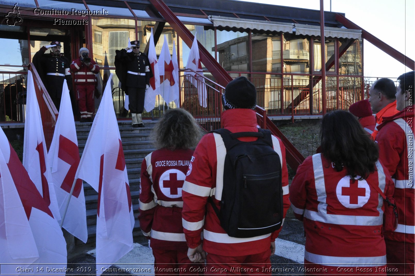 Chieri 14 Dicembre 2019 - Commemorazione Monumento Caduti Corpo Militare e Infermiere Volontarie - Croce Rossa Italiana