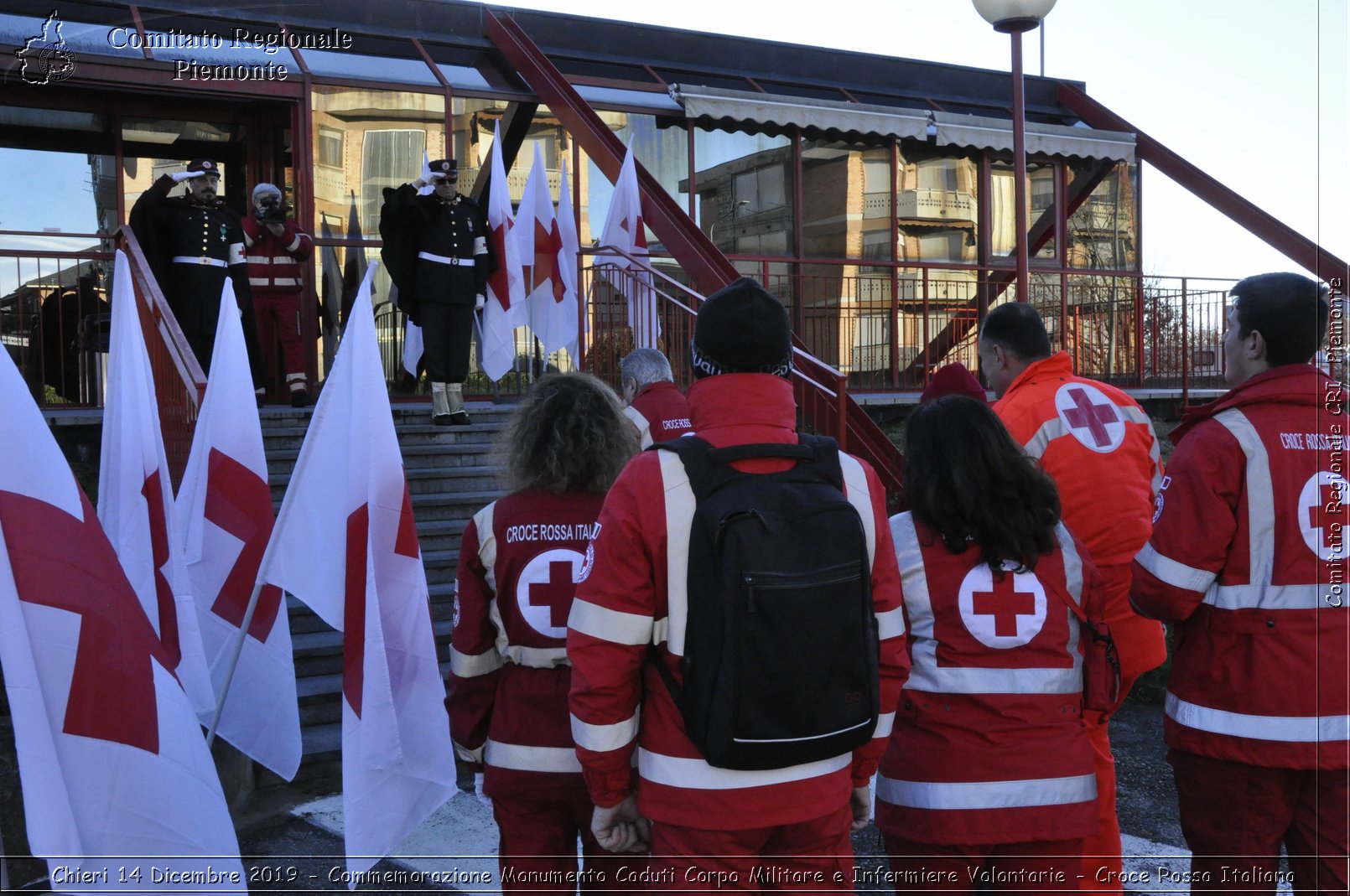 Chieri 14 Dicembre 2019 - Commemorazione Monumento Caduti Corpo Militare e Infermiere Volontarie - Croce Rossa Italiana