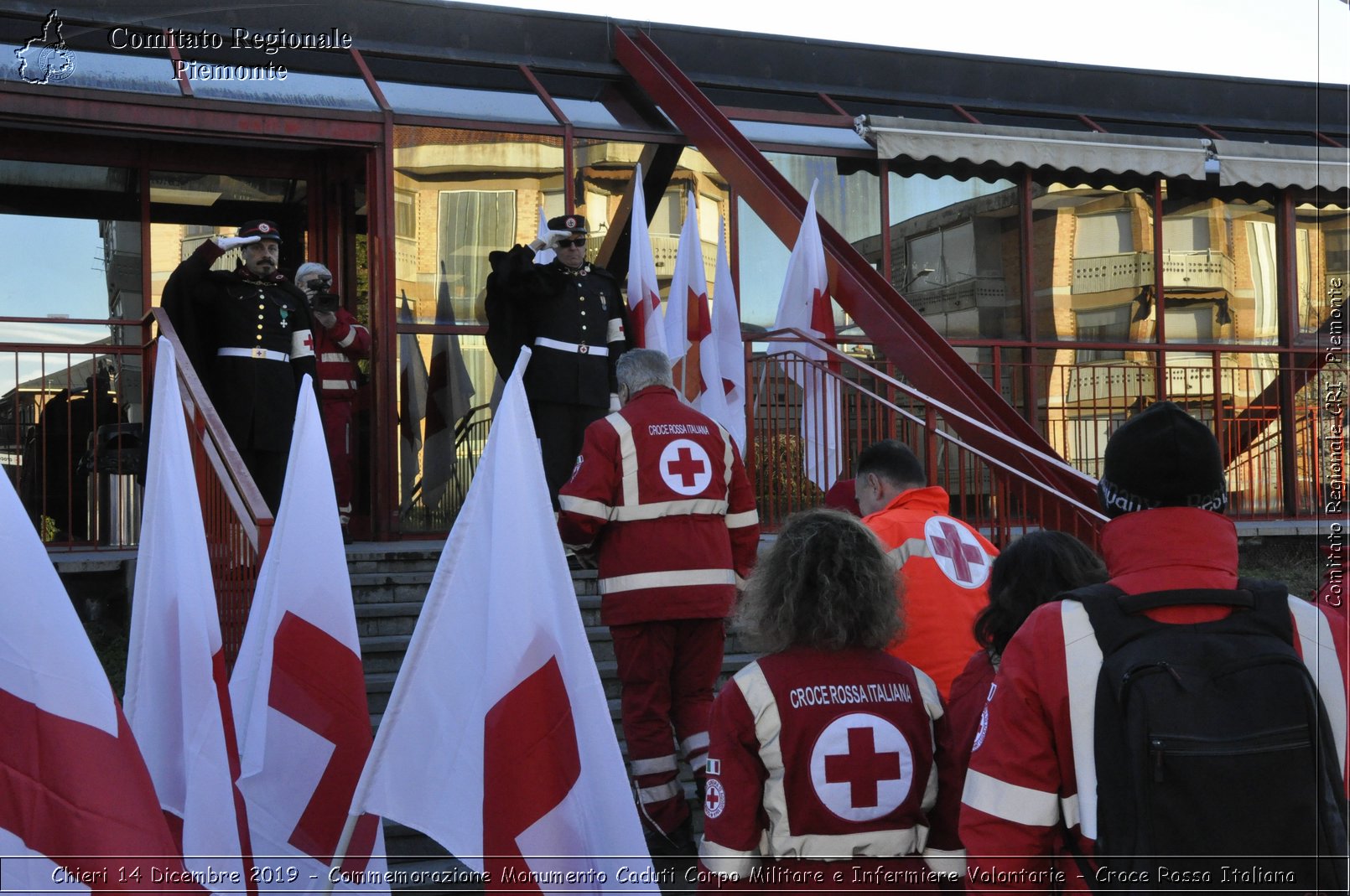 Chieri 14 Dicembre 2019 - Commemorazione Monumento Caduti Corpo Militare e Infermiere Volontarie - Croce Rossa Italiana