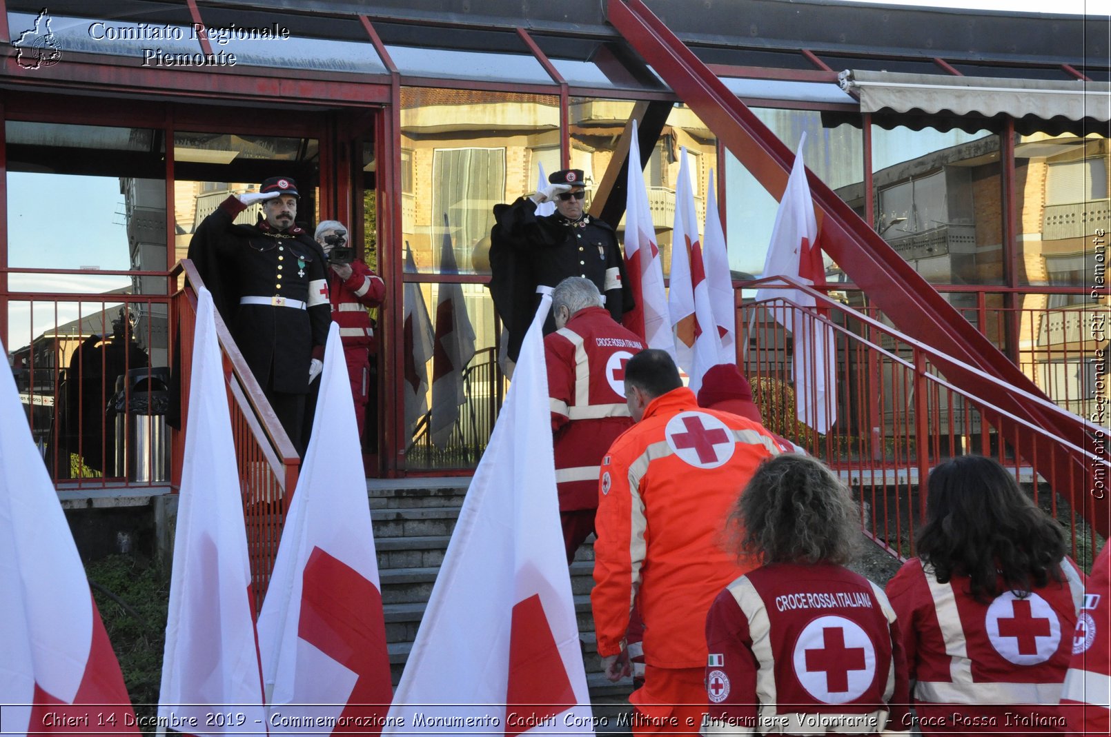 Chieri 14 Dicembre 2019 - Commemorazione Monumento Caduti Corpo Militare e Infermiere Volontarie - Croce Rossa Italiana