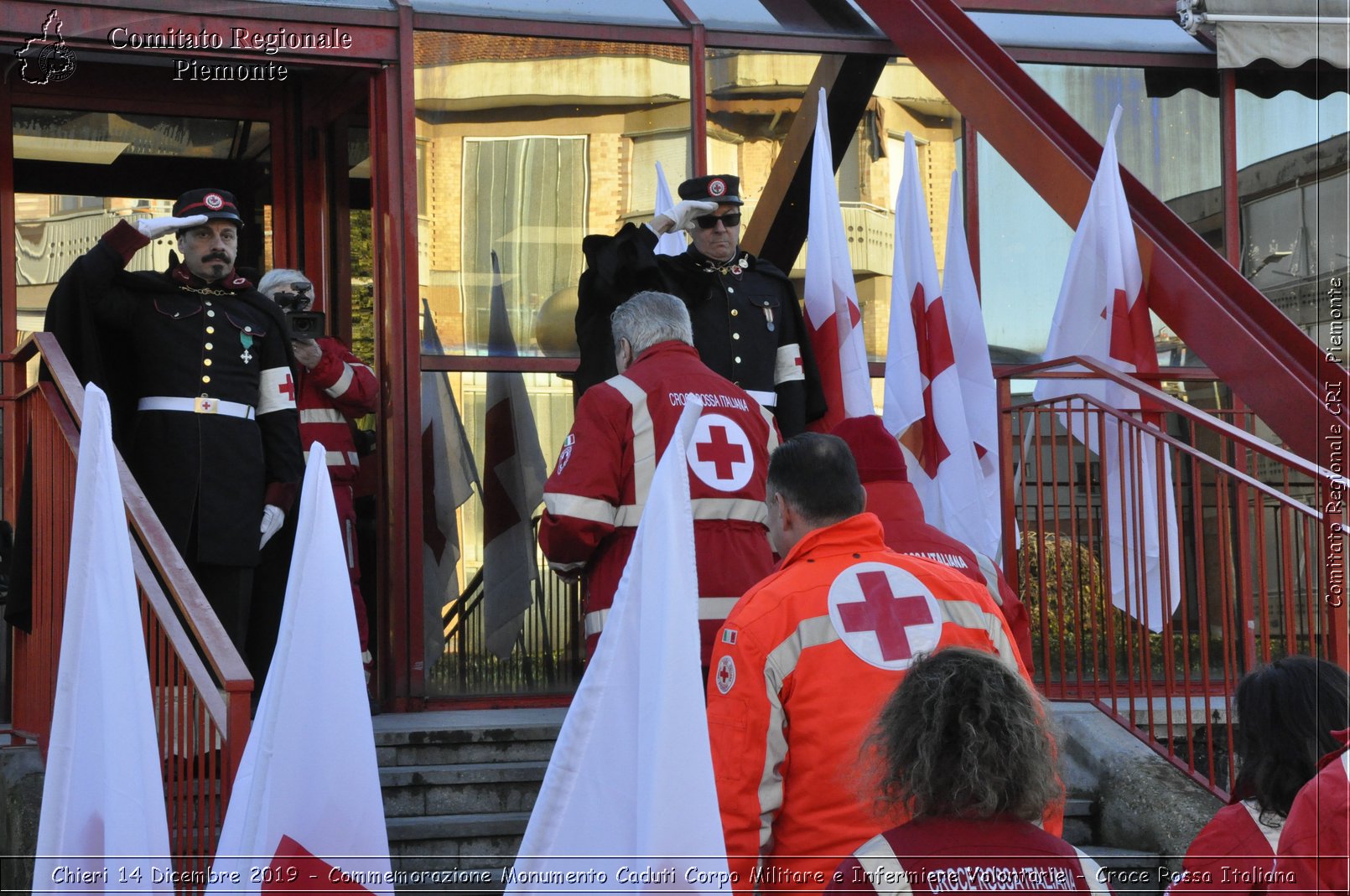 Chieri 14 Dicembre 2019 - Commemorazione Monumento Caduti Corpo Militare e Infermiere Volontarie - Croce Rossa Italiana