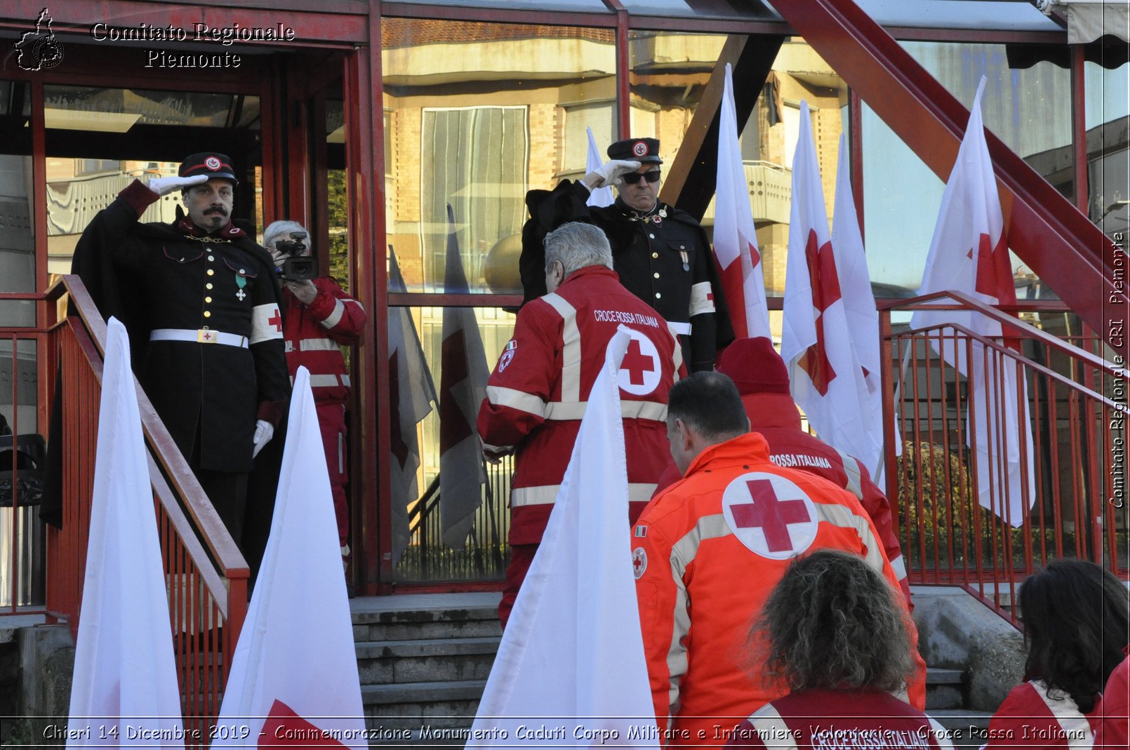 Chieri 14 Dicembre 2019 - Commemorazione Monumento Caduti Corpo Militare e Infermiere Volontarie - Croce Rossa Italiana