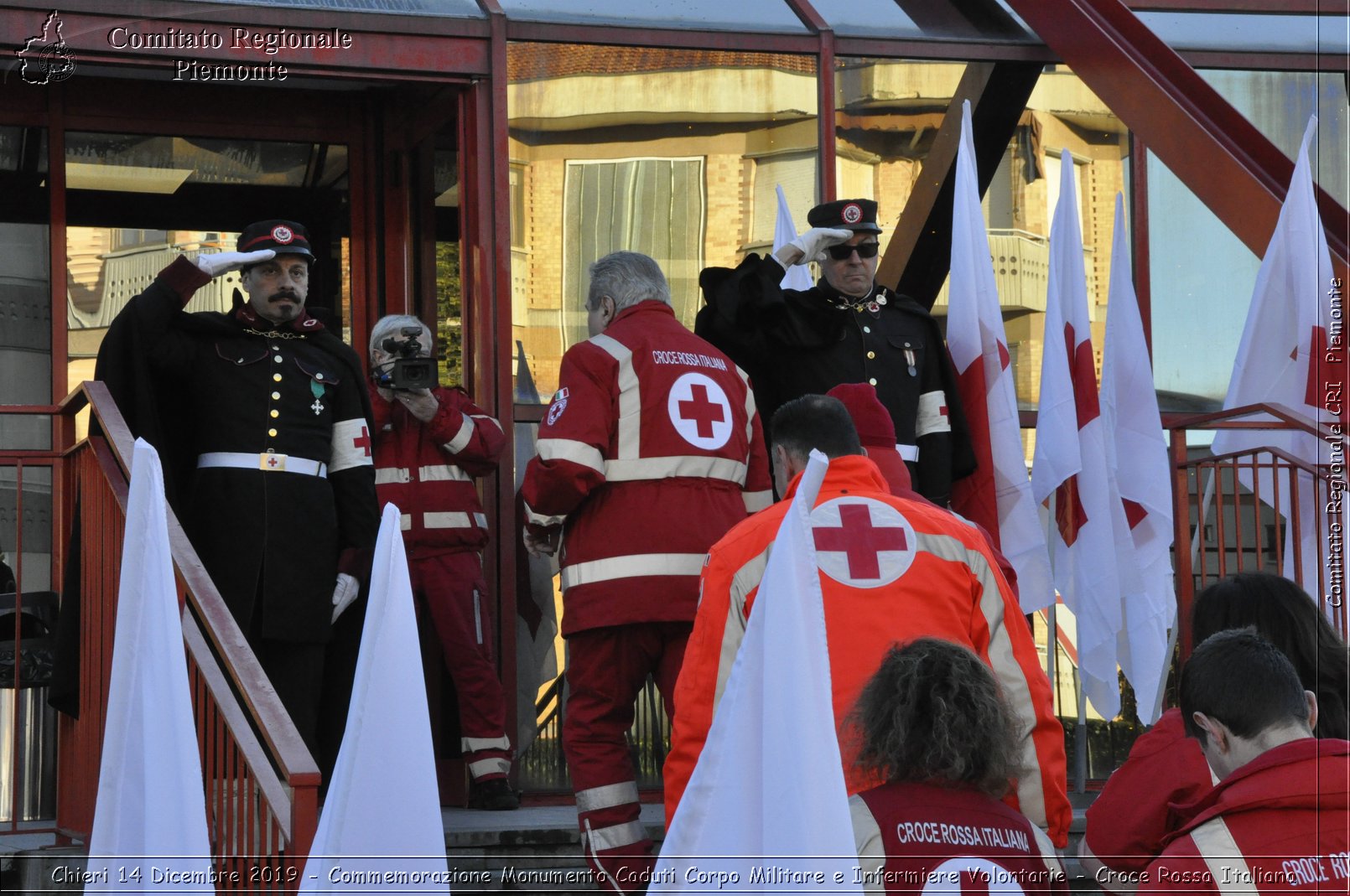 Chieri 14 Dicembre 2019 - Commemorazione Monumento Caduti Corpo Militare e Infermiere Volontarie - Croce Rossa Italiana