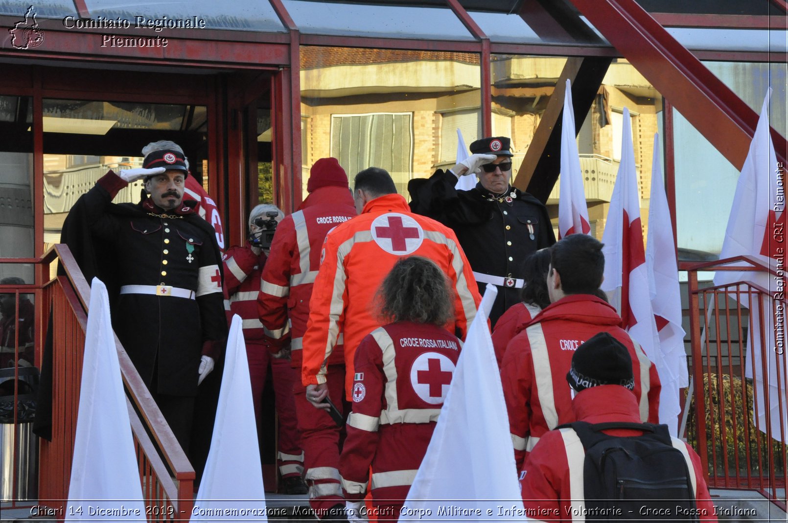 Chieri 14 Dicembre 2019 - Commemorazione Monumento Caduti Corpo Militare e Infermiere Volontarie - Croce Rossa Italiana