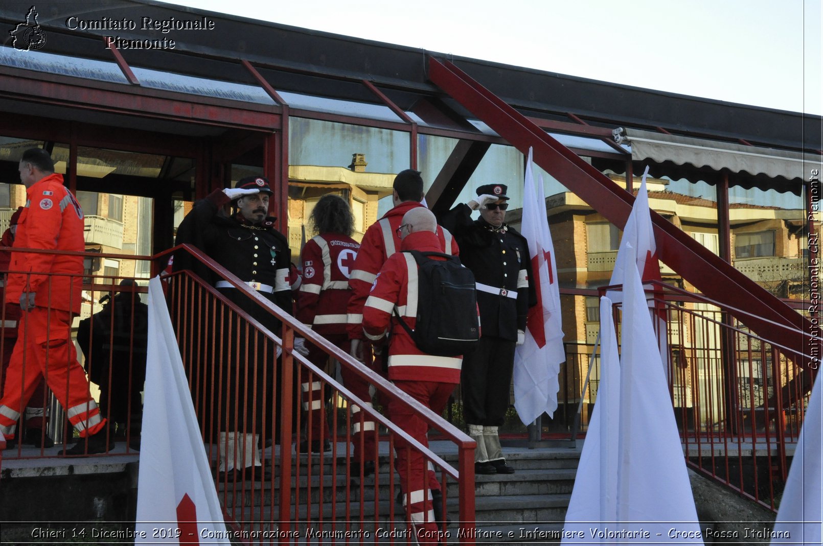 Chieri 14 Dicembre 2019 - Commemorazione Monumento Caduti Corpo Militare e Infermiere Volontarie - Croce Rossa Italiana