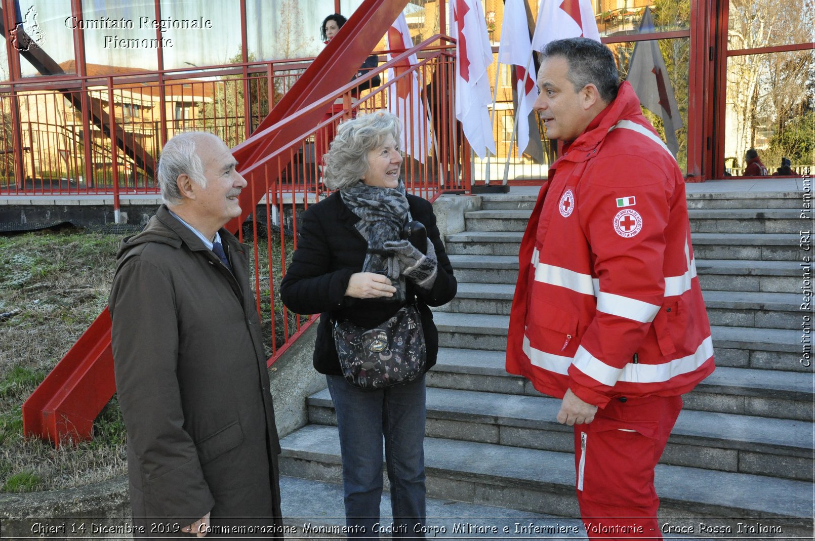 Chieri 14 Dicembre 2019 - Commemorazione Monumento Caduti Corpo Militare e Infermiere Volontarie - Croce Rossa Italiana