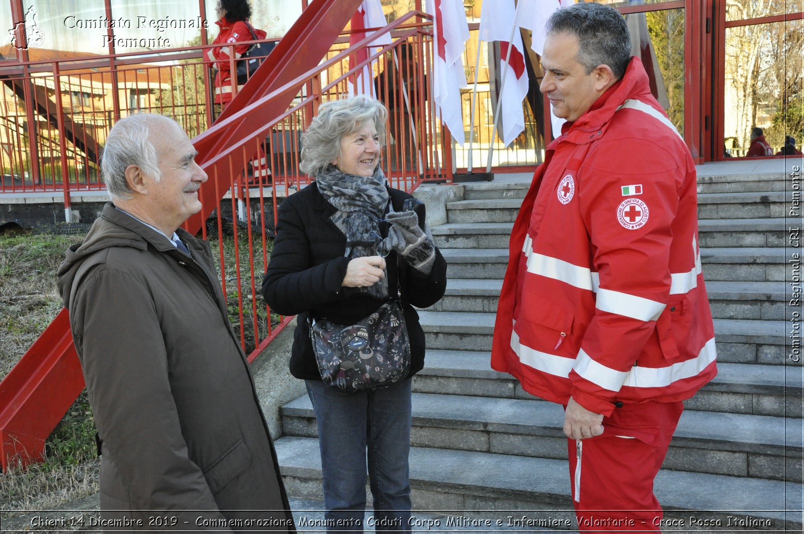 Chieri 14 Dicembre 2019 - Commemorazione Monumento Caduti Corpo Militare e Infermiere Volontarie - Croce Rossa Italiana