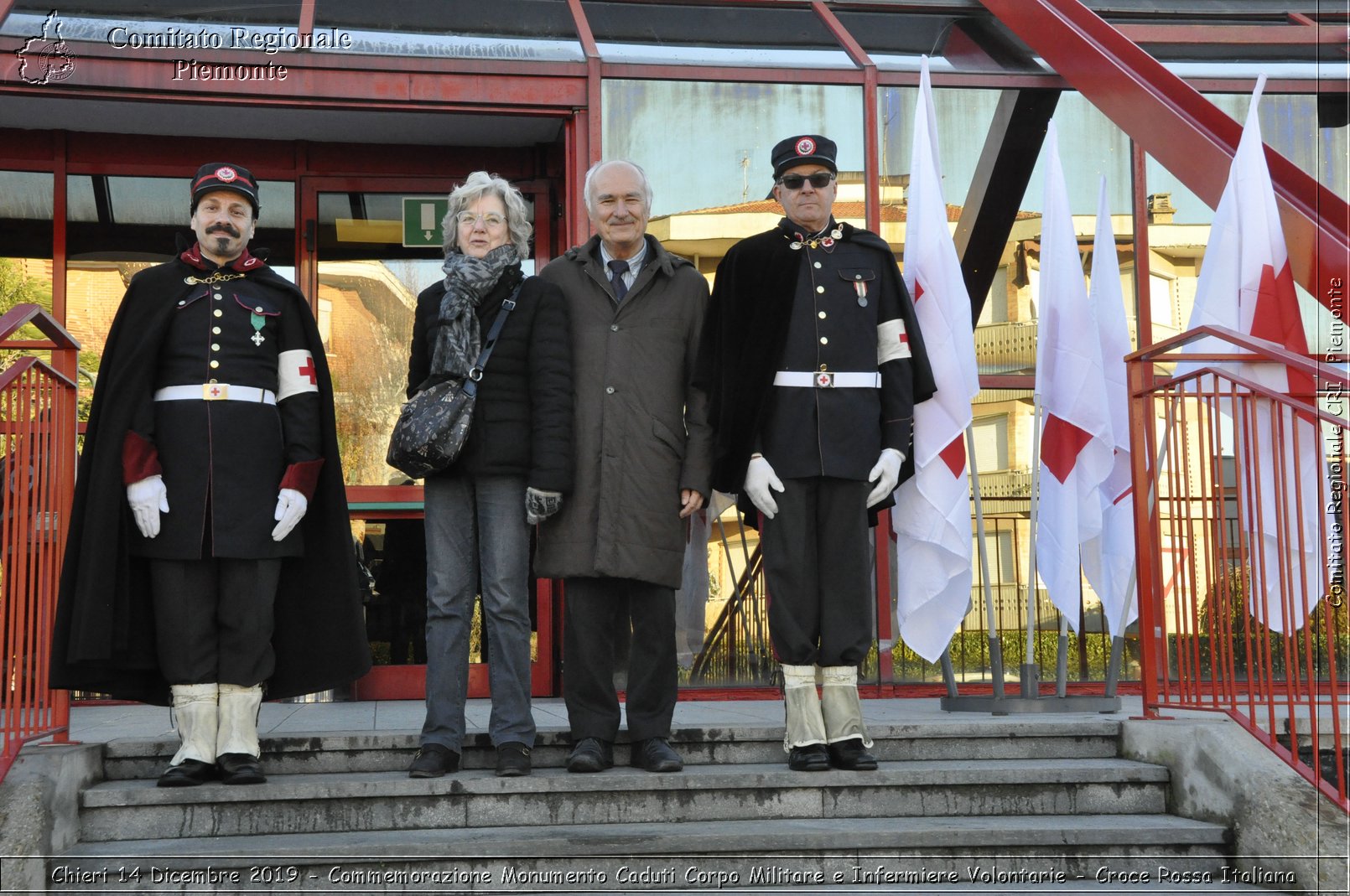 Chieri 14 Dicembre 2019 - Commemorazione Monumento Caduti Corpo Militare e Infermiere Volontarie - Croce Rossa Italiana