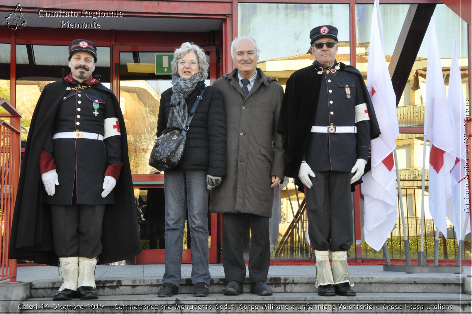 Chieri 14 Dicembre 2019 - Commemorazione Monumento Caduti Corpo Militare e Infermiere Volontarie - Croce Rossa Italiana