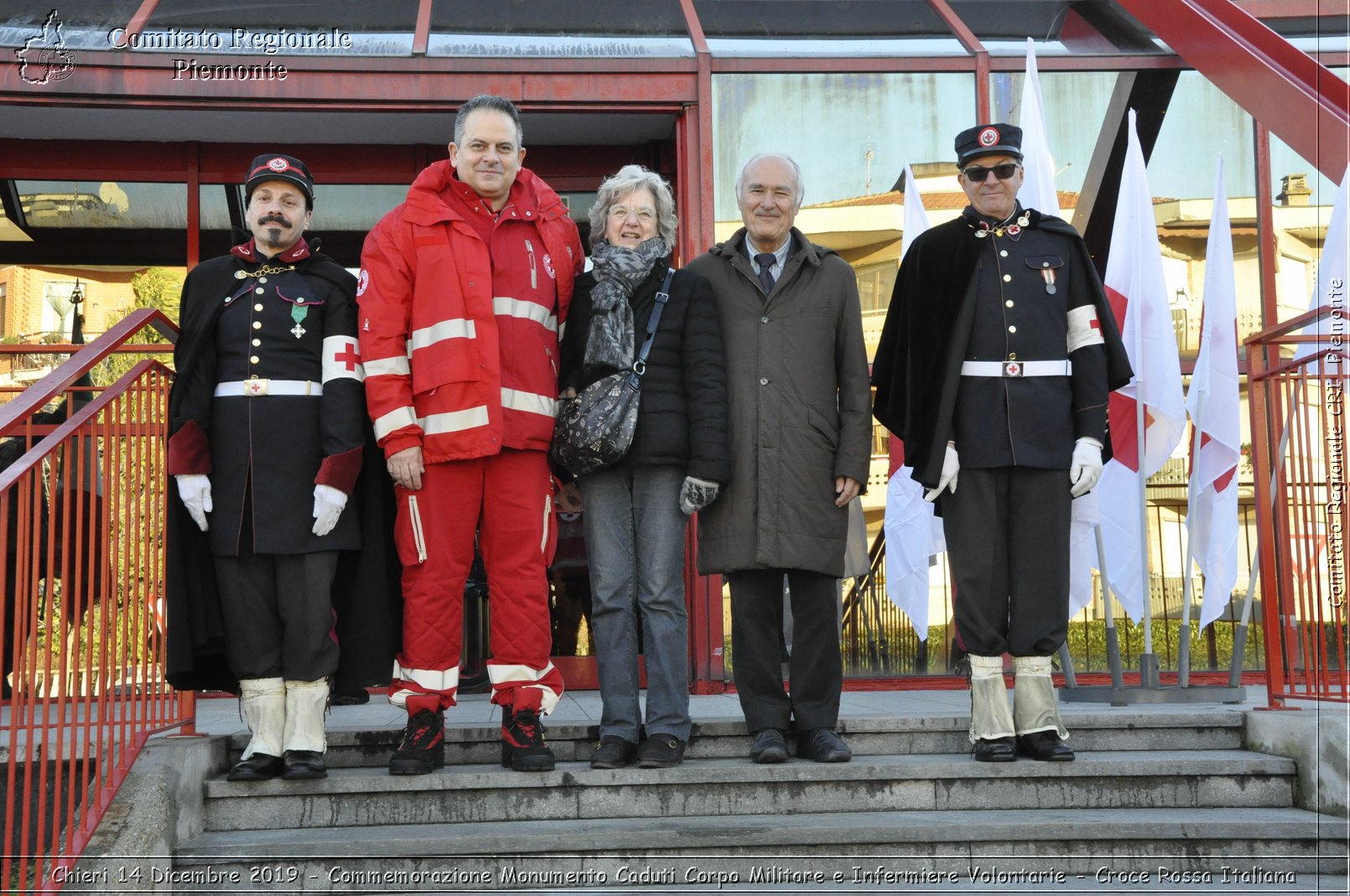 Chieri 14 Dicembre 2019 - Commemorazione Monumento Caduti Corpo Militare e Infermiere Volontarie - Croce Rossa Italiana