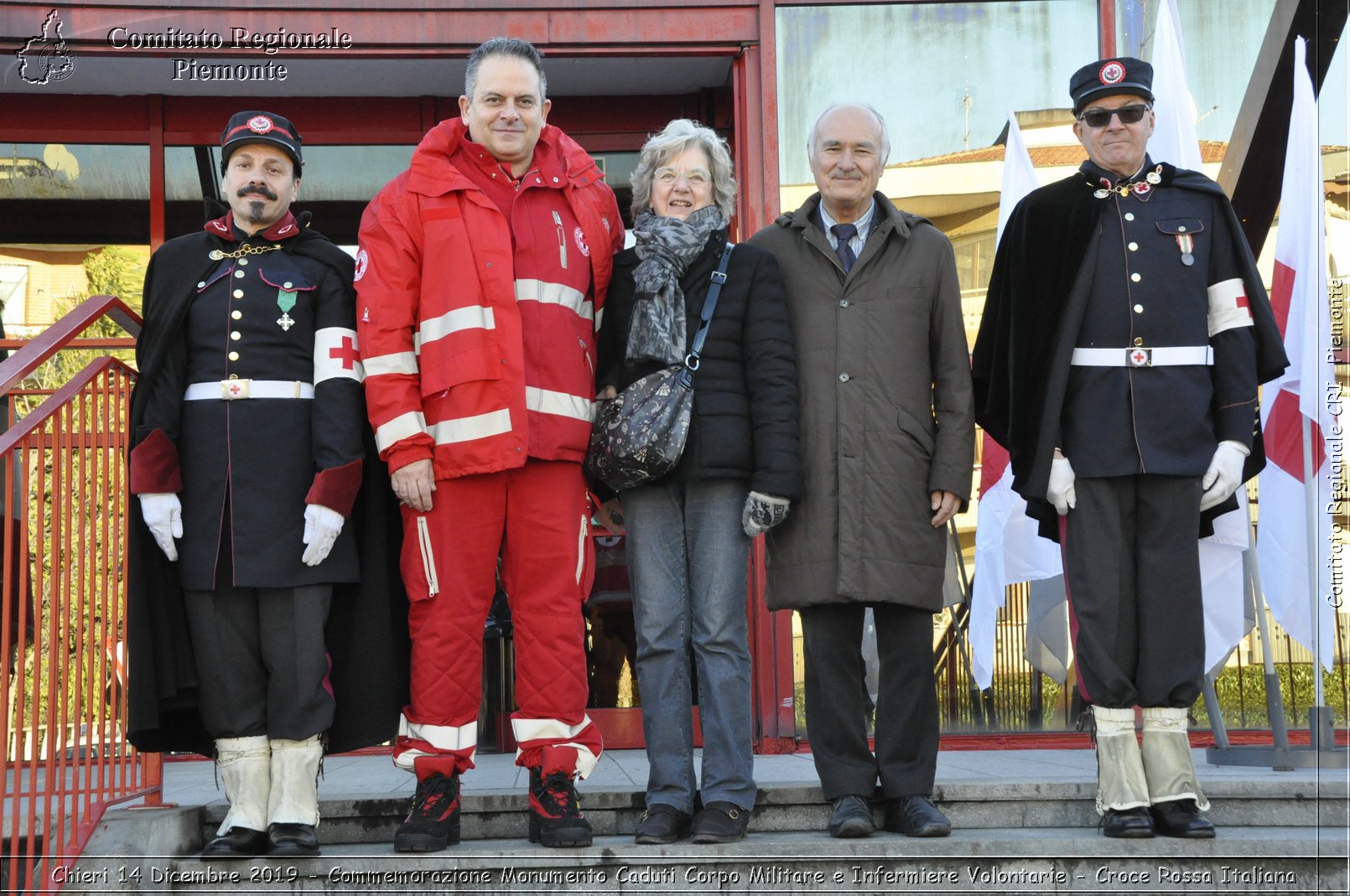 Chieri 14 Dicembre 2019 - Commemorazione Monumento Caduti Corpo Militare e Infermiere Volontarie - Croce Rossa Italiana