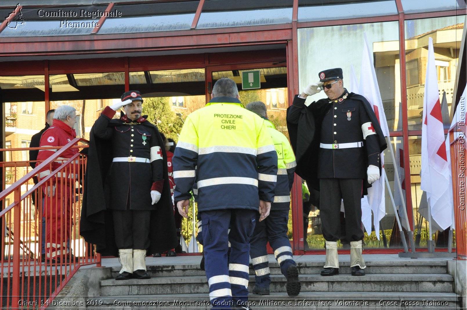 Chieri 14 Dicembre 2019 - Commemorazione Monumento Caduti Corpo Militare e Infermiere Volontarie - Croce Rossa Italiana