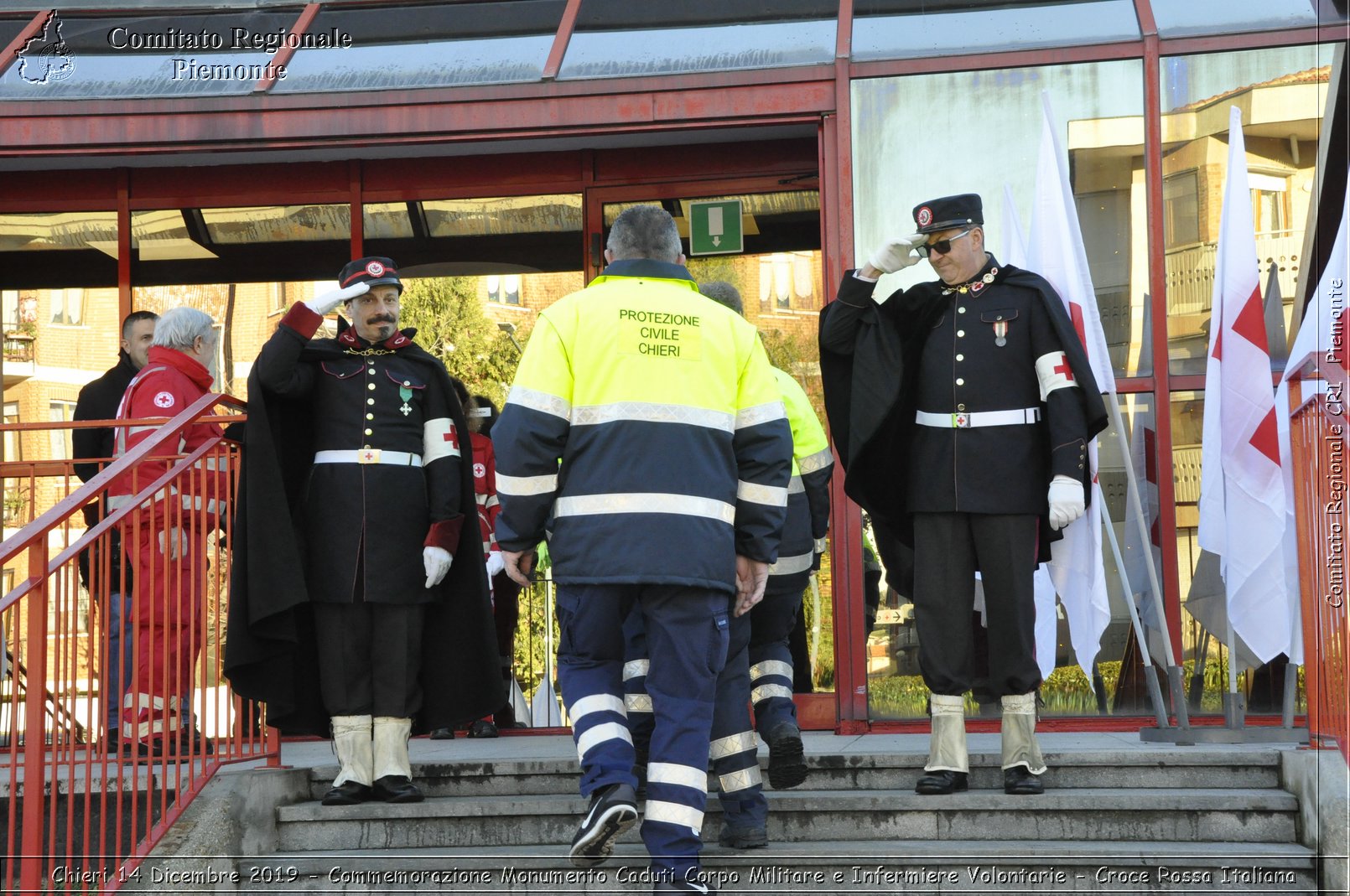 Chieri 14 Dicembre 2019 - Commemorazione Monumento Caduti Corpo Militare e Infermiere Volontarie - Croce Rossa Italiana