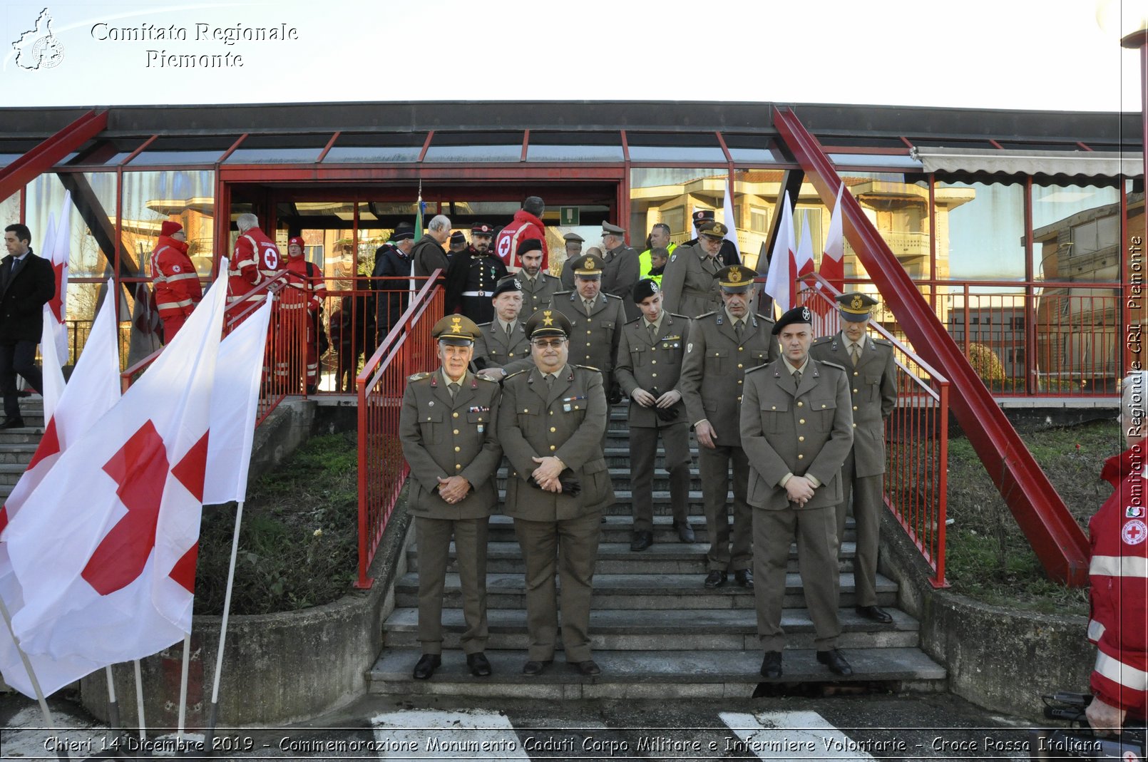 Chieri 14 Dicembre 2019 - Commemorazione Monumento Caduti Corpo Militare e Infermiere Volontarie - Croce Rossa Italiana