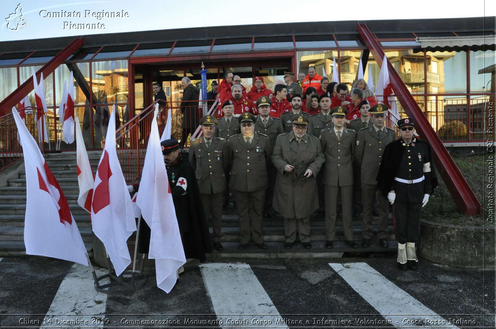 Chieri 14 Dicembre 2019 - Commemorazione Monumento Caduti Corpo Militare e Infermiere Volontarie - Croce Rossa Italiana