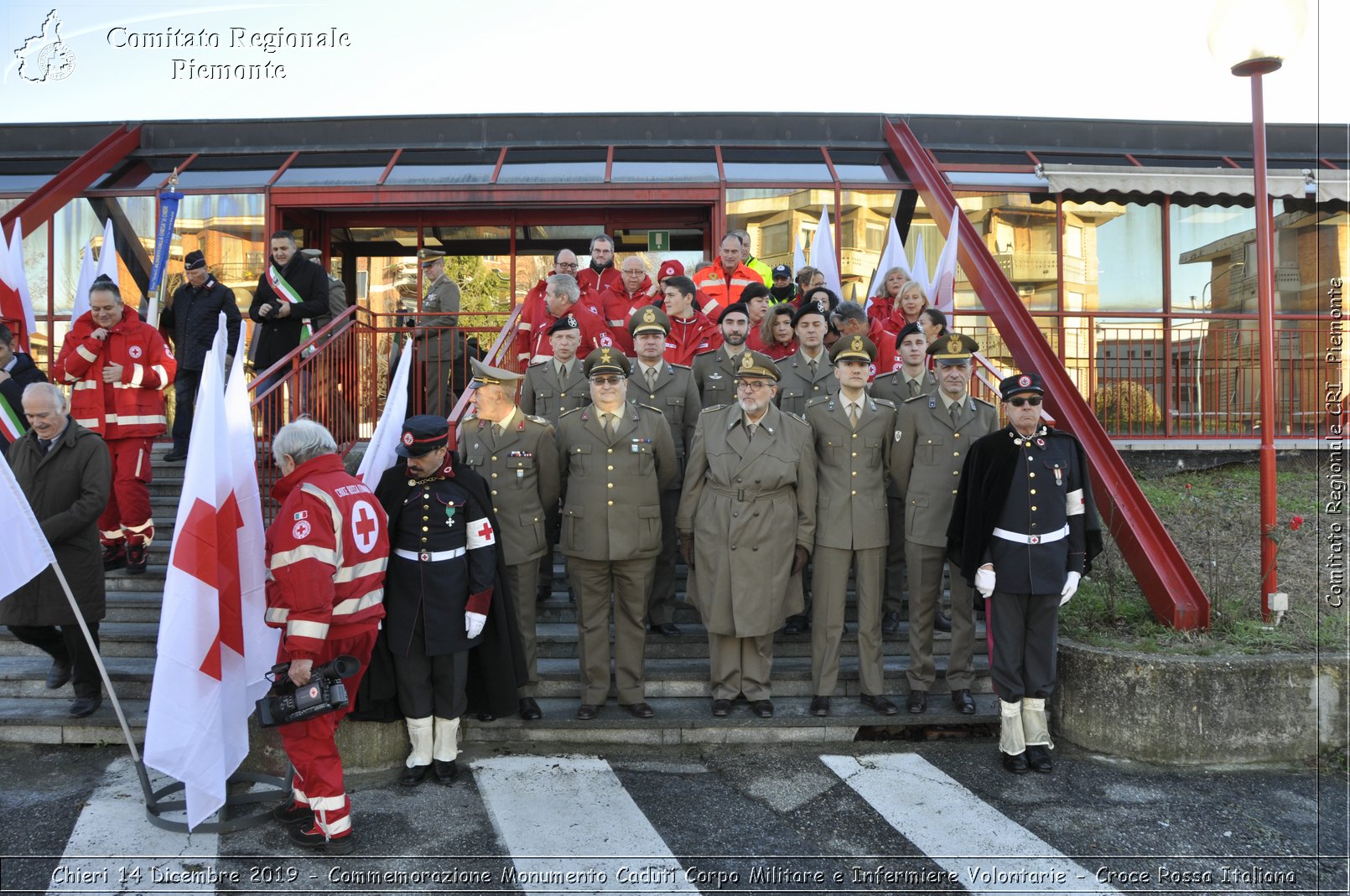 Chieri 14 Dicembre 2019 - Commemorazione Monumento Caduti Corpo Militare e Infermiere Volontarie - Croce Rossa Italiana