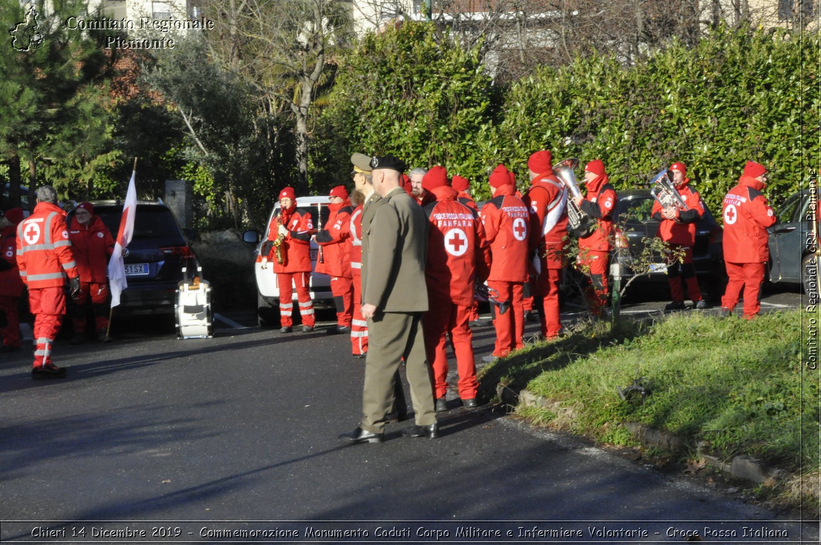 Chieri 14 Dicembre 2019 - Commemorazione Monumento Caduti Corpo Militare e Infermiere Volontarie - Croce Rossa Italiana