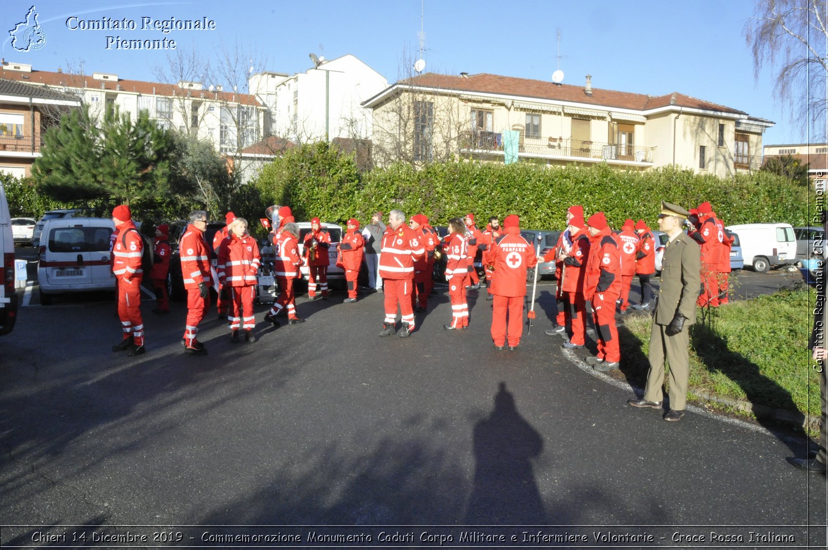 Chieri 14 Dicembre 2019 - Commemorazione Monumento Caduti Corpo Militare e Infermiere Volontarie - Croce Rossa Italiana