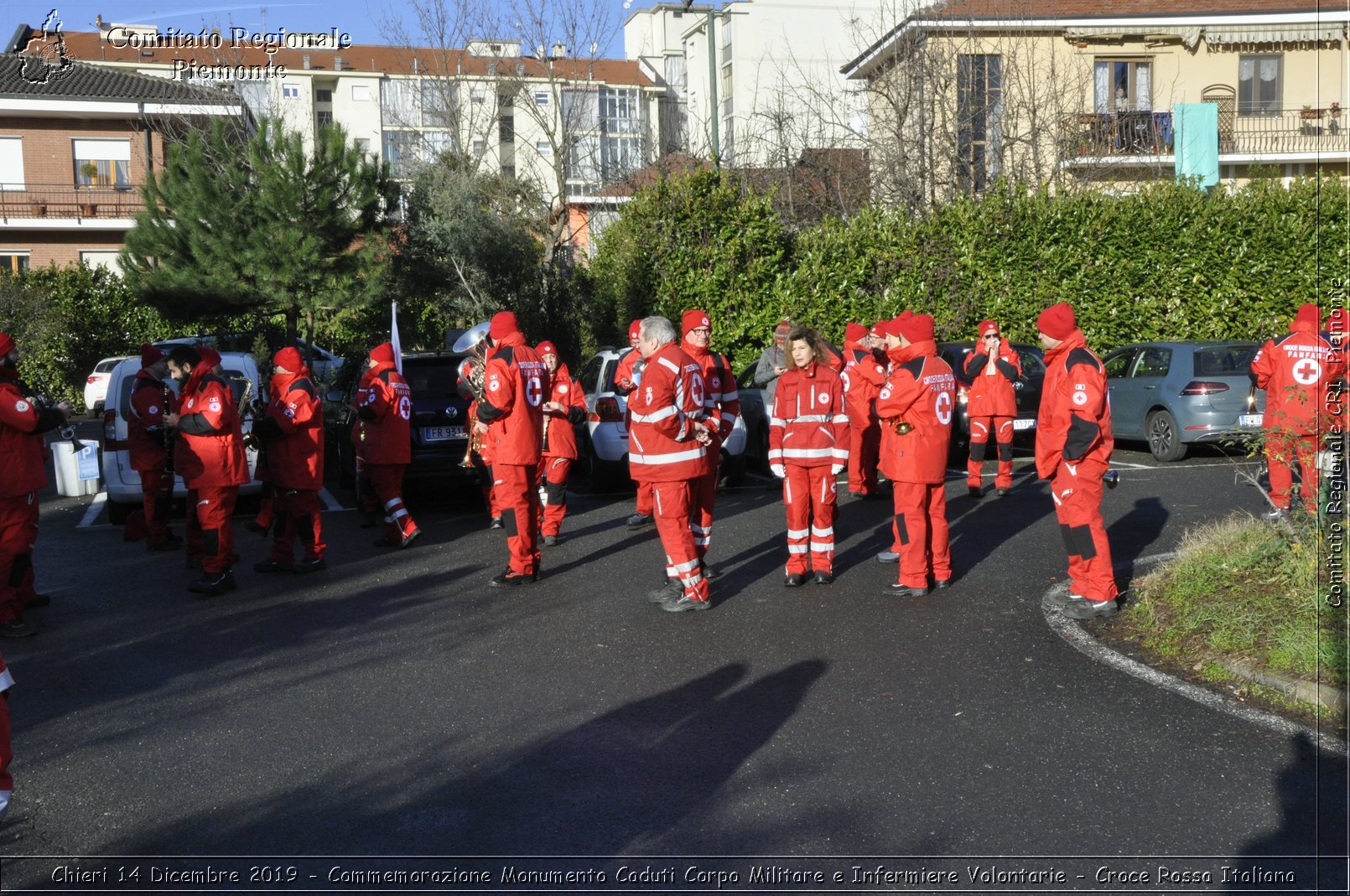 Chieri 14 Dicembre 2019 - Commemorazione Monumento Caduti Corpo Militare e Infermiere Volontarie - Croce Rossa Italiana