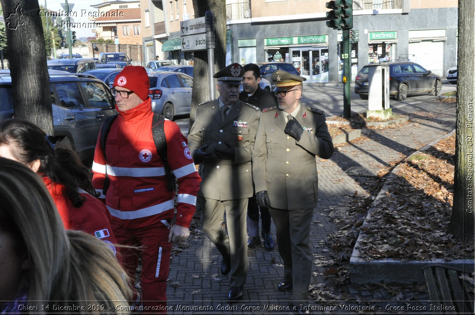 Chieri 14 Dicembre 2019 - Commemorazione Monumento Caduti Corpo Militare e Infermiere Volontarie - Croce Rossa Italiana