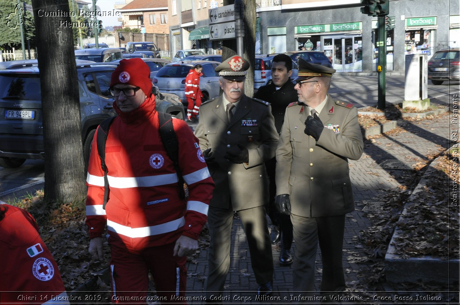 Chieri 14 Dicembre 2019 - Commemorazione Monumento Caduti Corpo Militare e Infermiere Volontarie - Croce Rossa Italiana