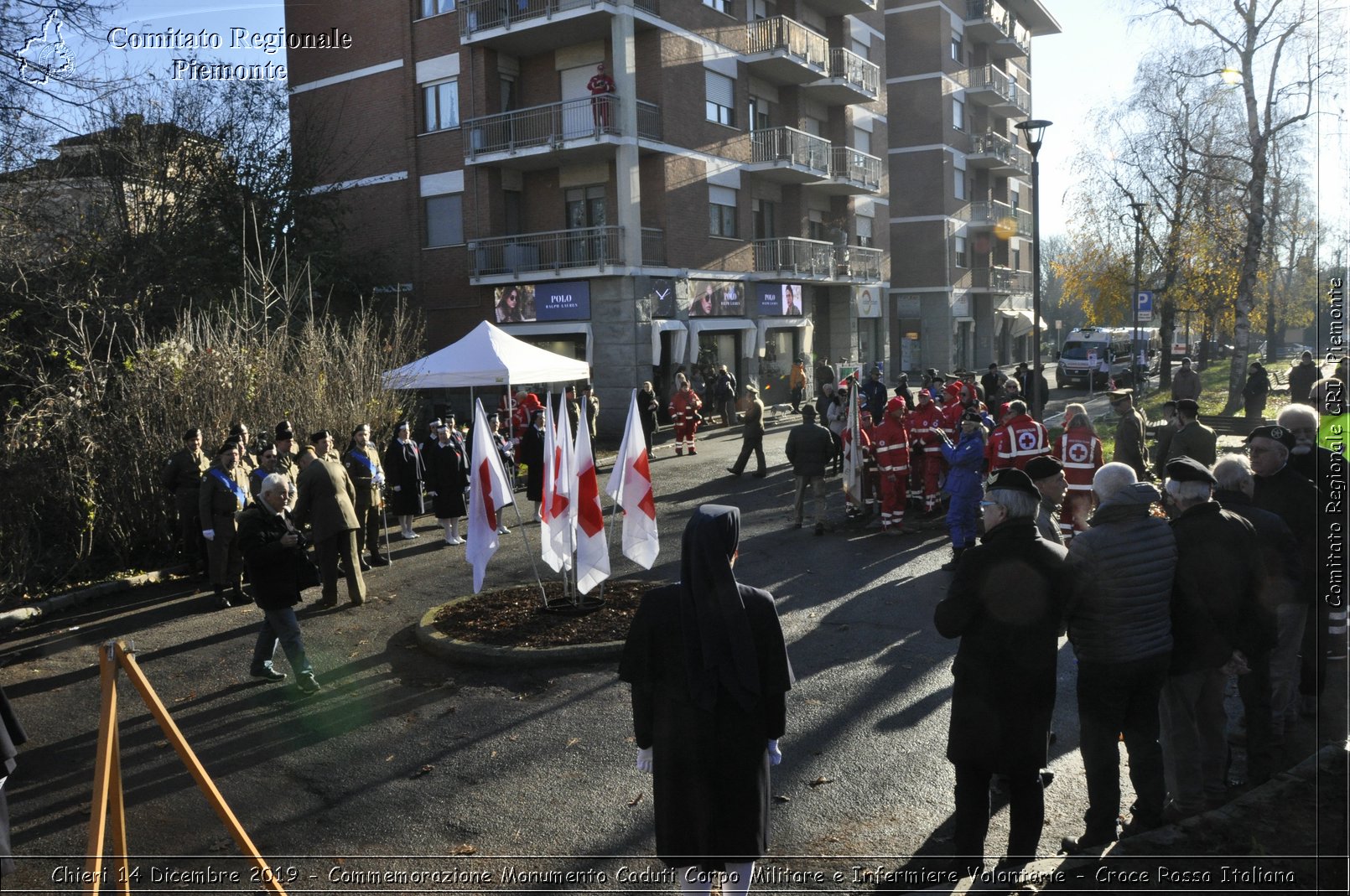 Chieri 14 Dicembre 2019 - Commemorazione Monumento Caduti Corpo Militare e Infermiere Volontarie - Croce Rossa Italiana