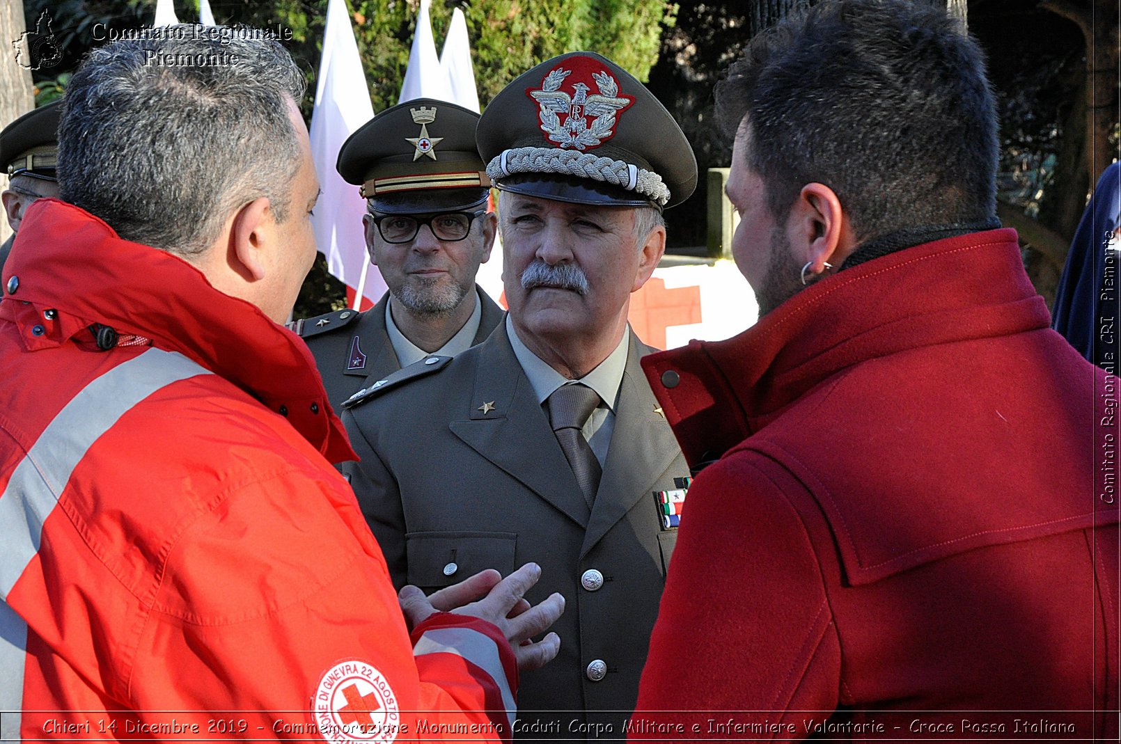 Chieri 14 Dicembre 2019 - Commemorazione Monumento Caduti Corpo Militare e Infermiere Volontarie - Croce Rossa Italiana