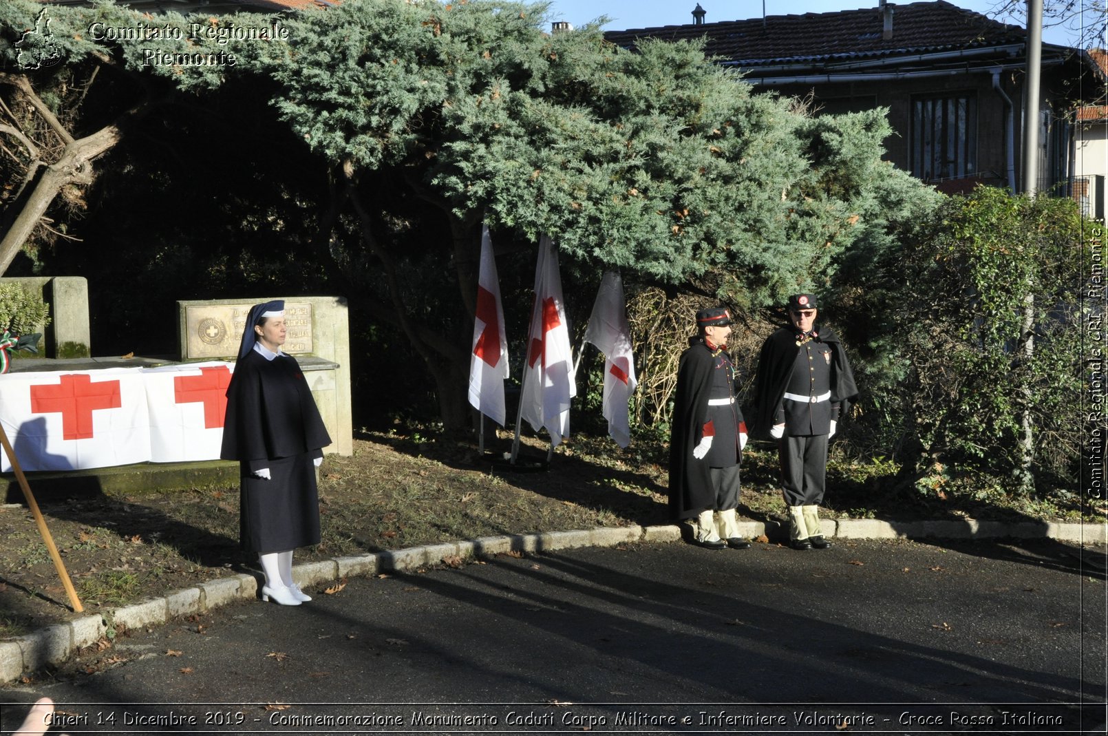 Chieri 14 Dicembre 2019 - Commemorazione Monumento Caduti Corpo Militare e Infermiere Volontarie - Croce Rossa Italiana