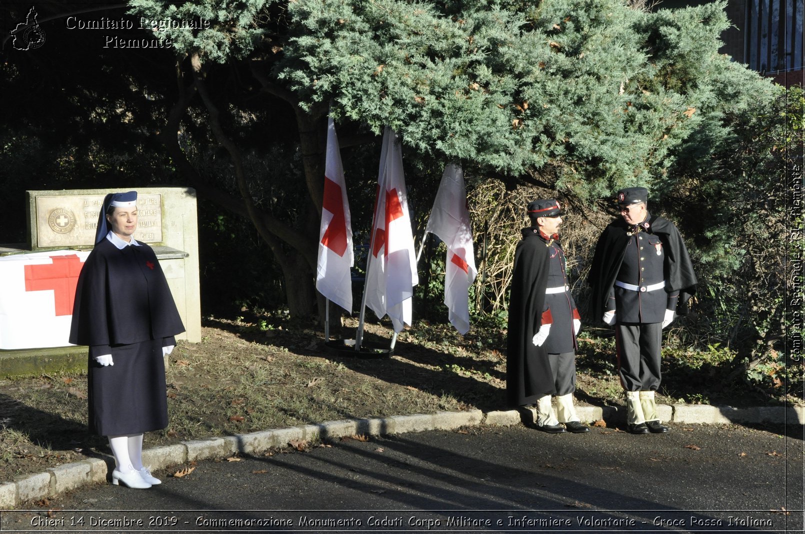 Chieri 14 Dicembre 2019 - Commemorazione Monumento Caduti Corpo Militare e Infermiere Volontarie - Croce Rossa Italiana