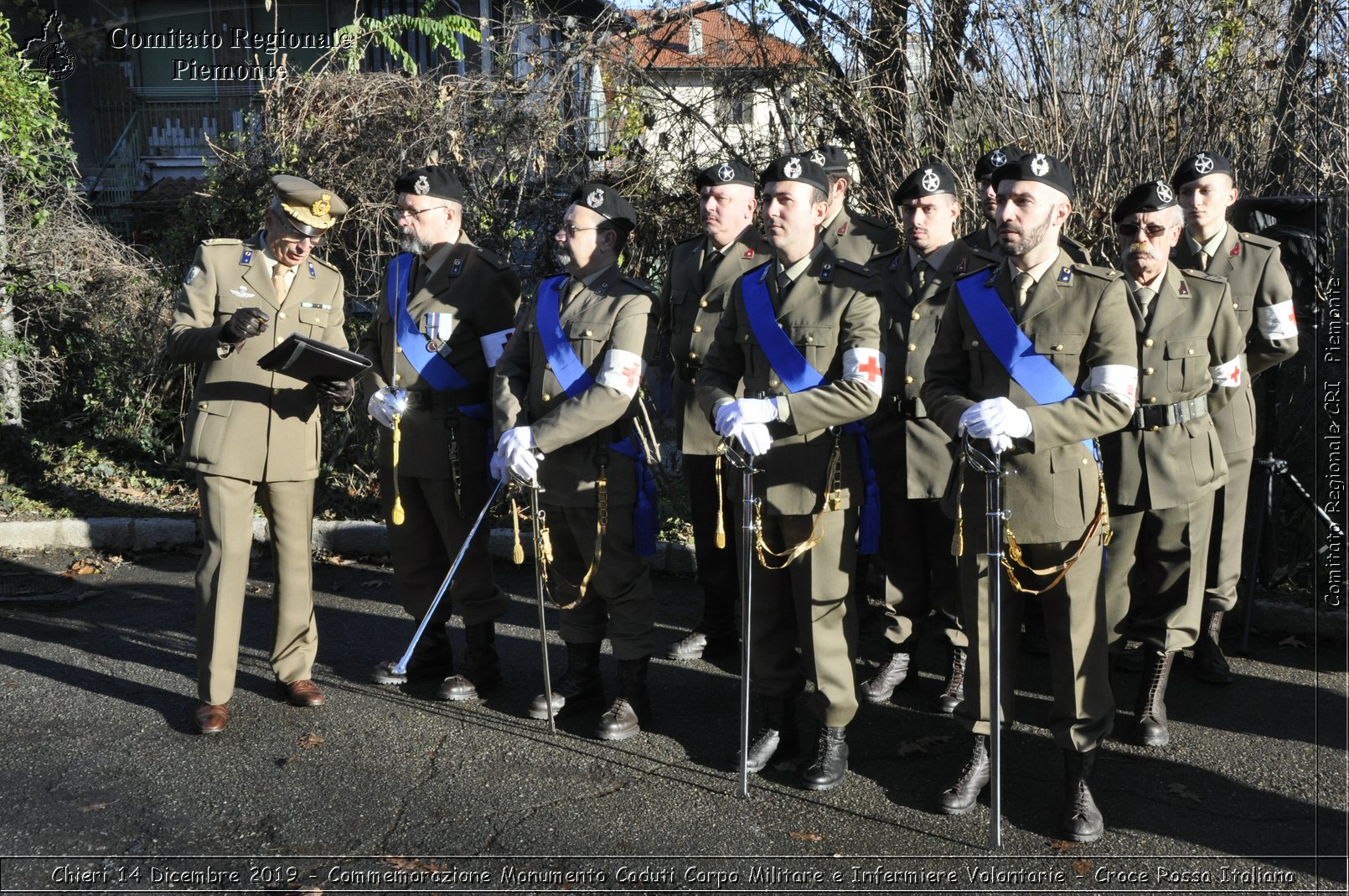 Chieri 14 Dicembre 2019 - Commemorazione Monumento Caduti Corpo Militare e Infermiere Volontarie - Croce Rossa Italiana