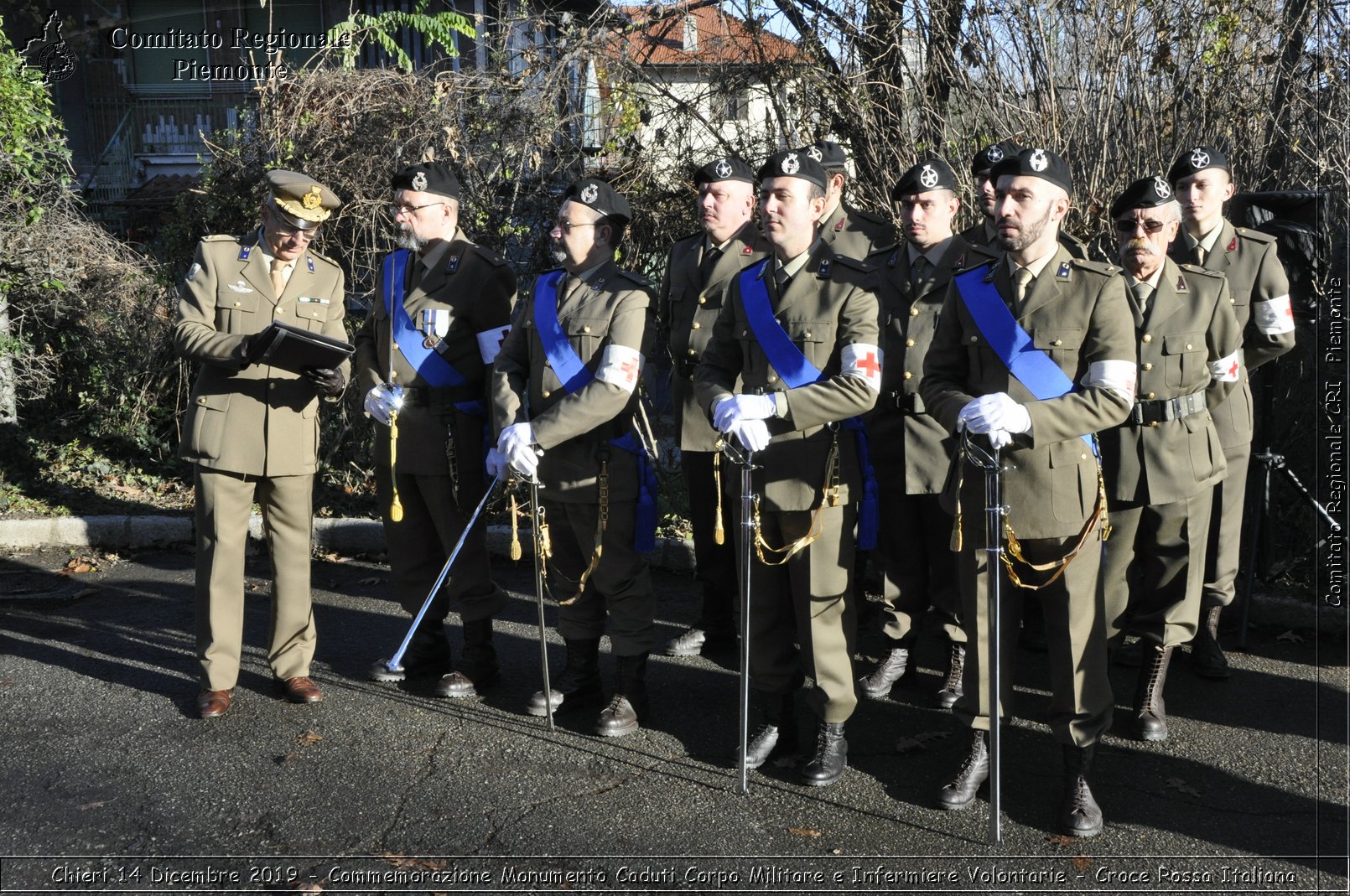 Chieri 14 Dicembre 2019 - Commemorazione Monumento Caduti Corpo Militare e Infermiere Volontarie - Croce Rossa Italiana