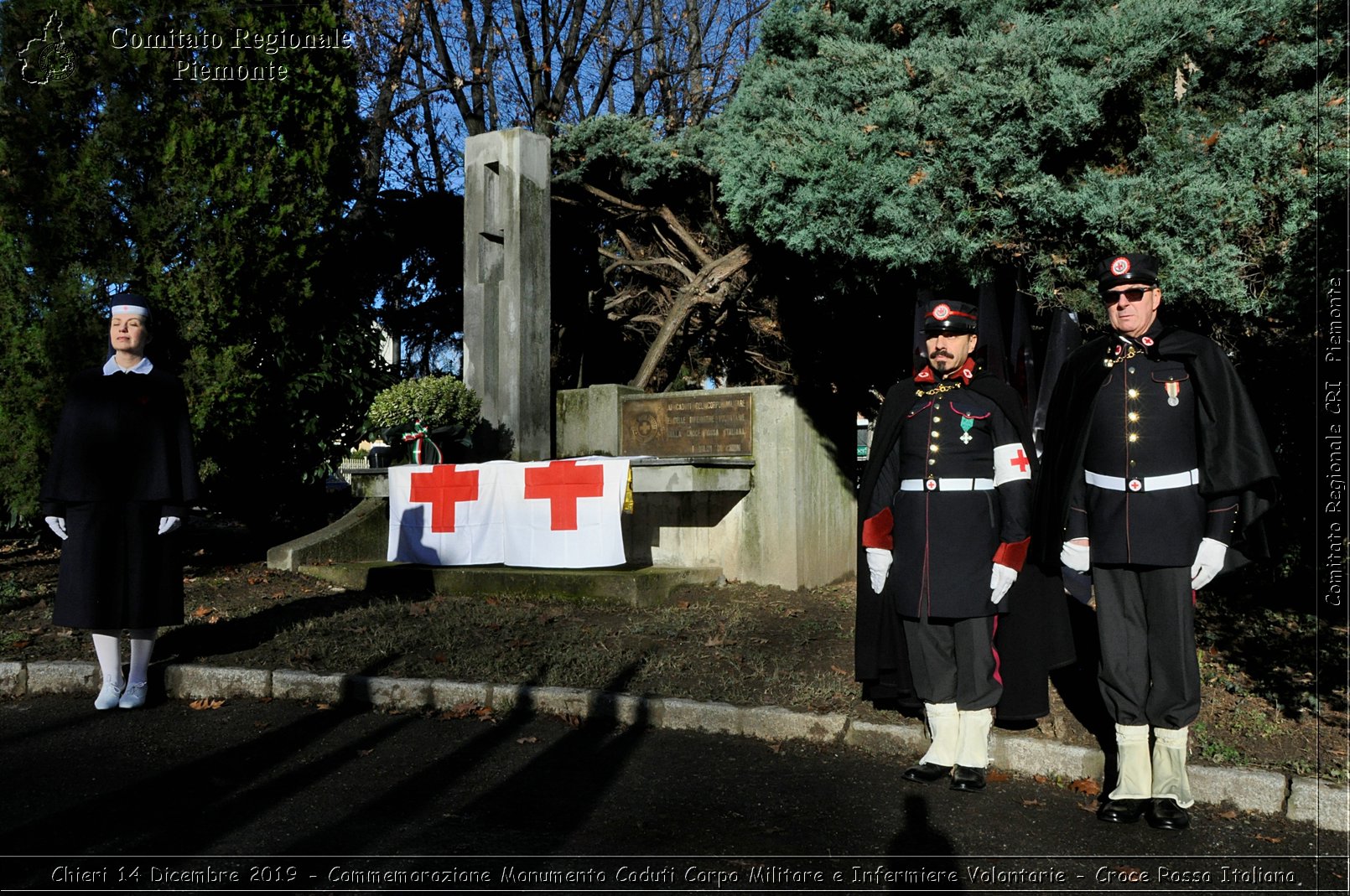 Chieri 14 Dicembre 2019 - Commemorazione Monumento Caduti Corpo Militare e Infermiere Volontarie - Croce Rossa Italiana