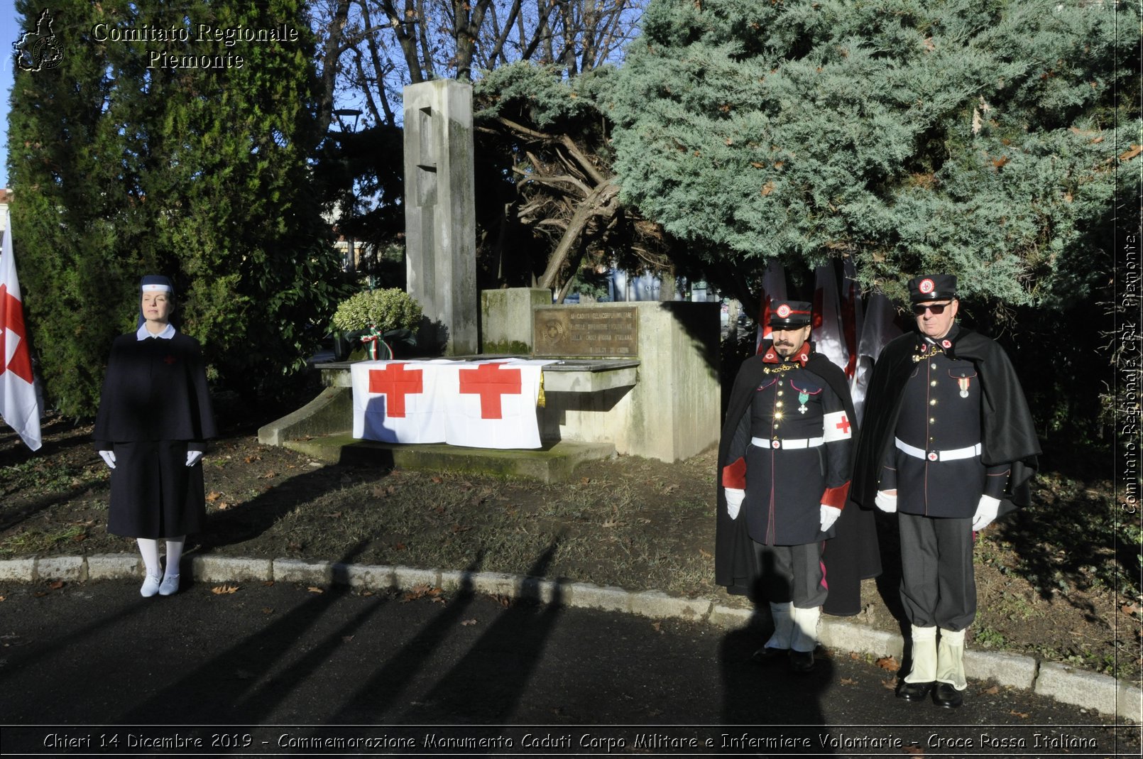 Chieri 14 Dicembre 2019 - Commemorazione Monumento Caduti Corpo Militare e Infermiere Volontarie - Croce Rossa Italiana