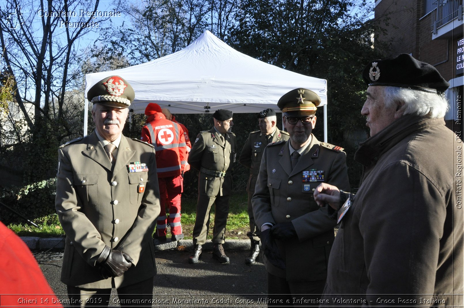 Chieri 14 Dicembre 2019 - Commemorazione Monumento Caduti Corpo Militare e Infermiere Volontarie - Croce Rossa Italiana