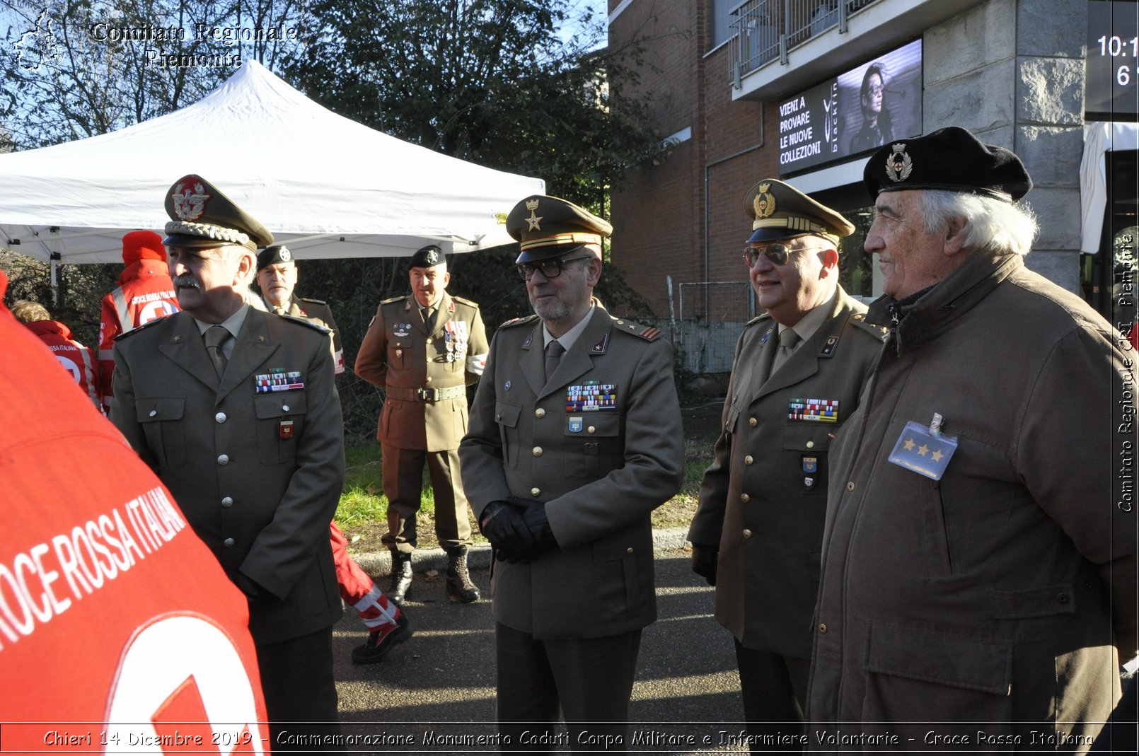 Chieri 14 Dicembre 2019 - Commemorazione Monumento Caduti Corpo Militare e Infermiere Volontarie - Croce Rossa Italiana