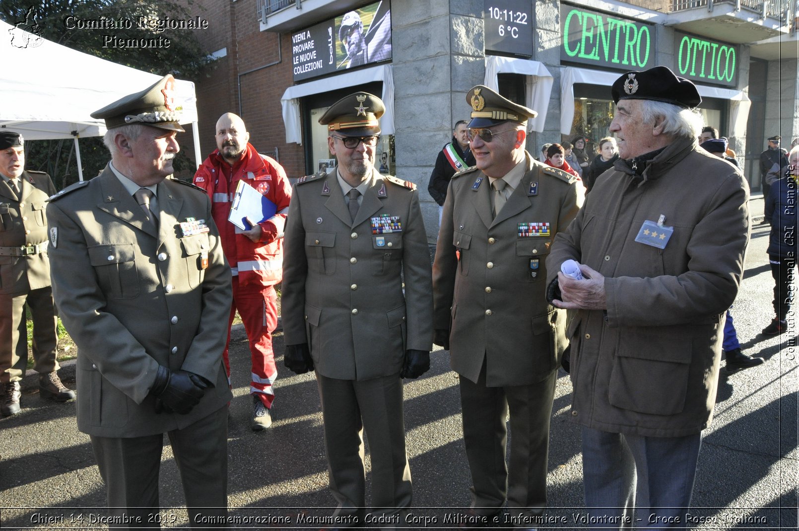 Chieri 14 Dicembre 2019 - Commemorazione Monumento Caduti Corpo Militare e Infermiere Volontarie - Croce Rossa Italiana