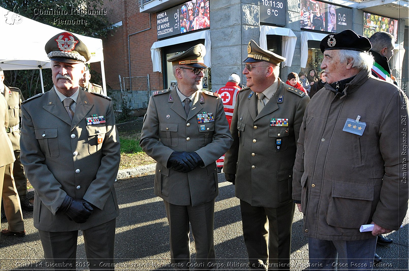 Chieri 14 Dicembre 2019 - Commemorazione Monumento Caduti Corpo Militare e Infermiere Volontarie - Croce Rossa Italiana