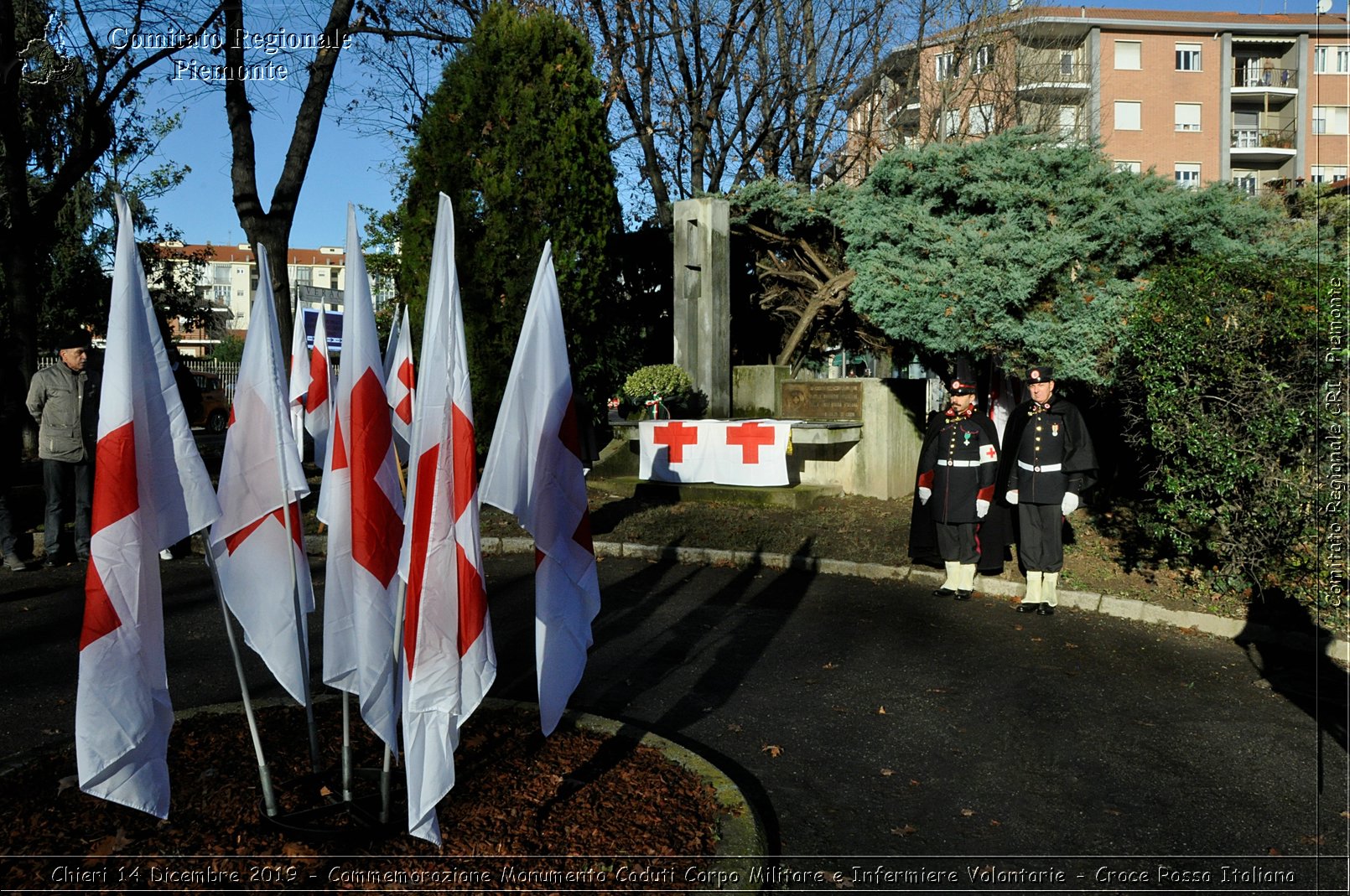 Chieri 14 Dicembre 2019 - Commemorazione Monumento Caduti Corpo Militare e Infermiere Volontarie - Croce Rossa Italiana