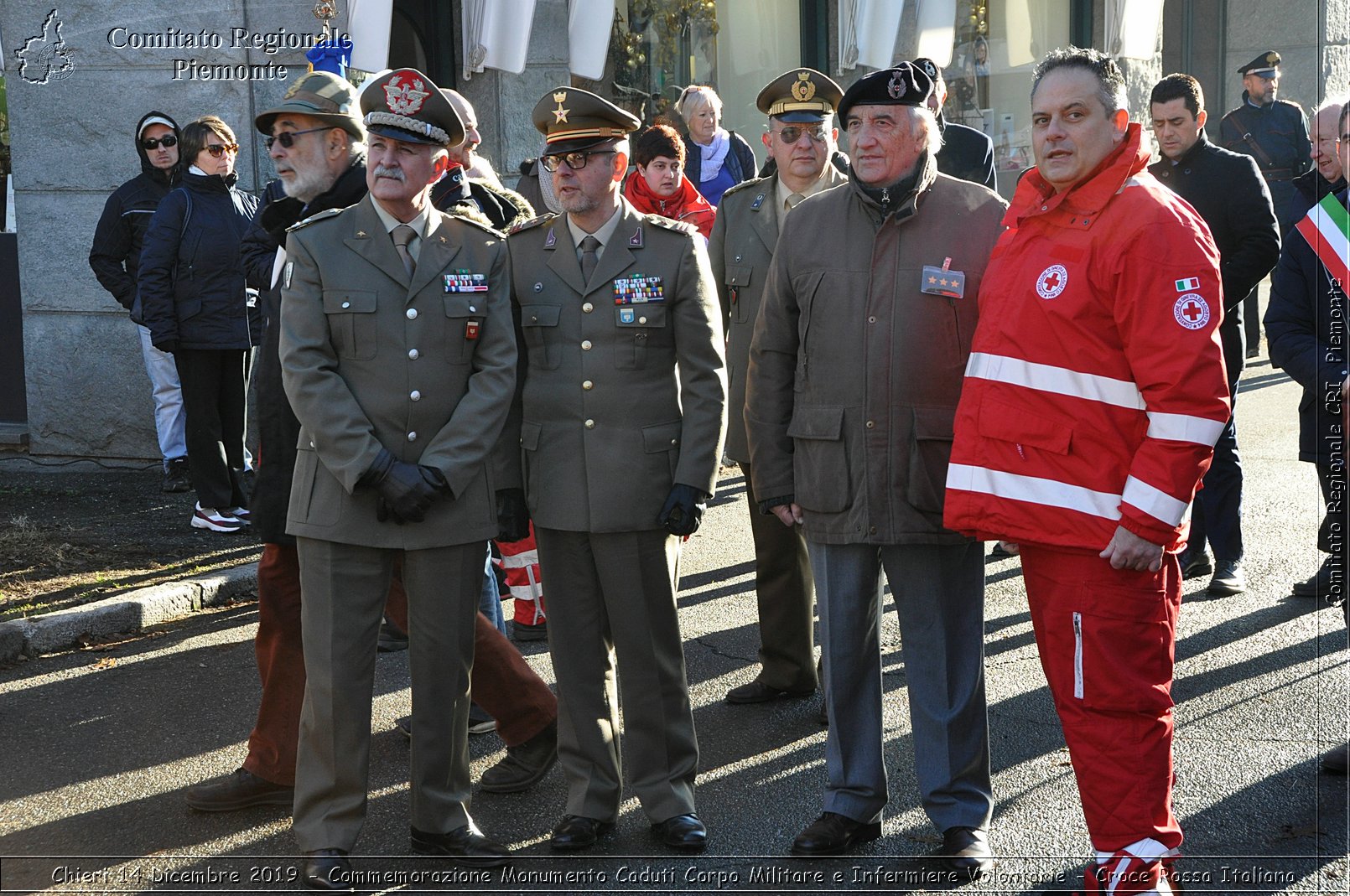 Chieri 14 Dicembre 2019 - Commemorazione Monumento Caduti Corpo Militare e Infermiere Volontarie - Croce Rossa Italiana