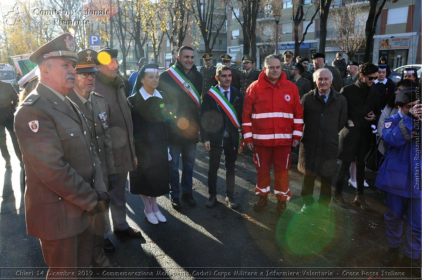 Chieri 14 Dicembre 2019 - Commemorazione Monumento Caduti Corpo Militare e Infermiere Volontarie - Croce Rossa Italiana