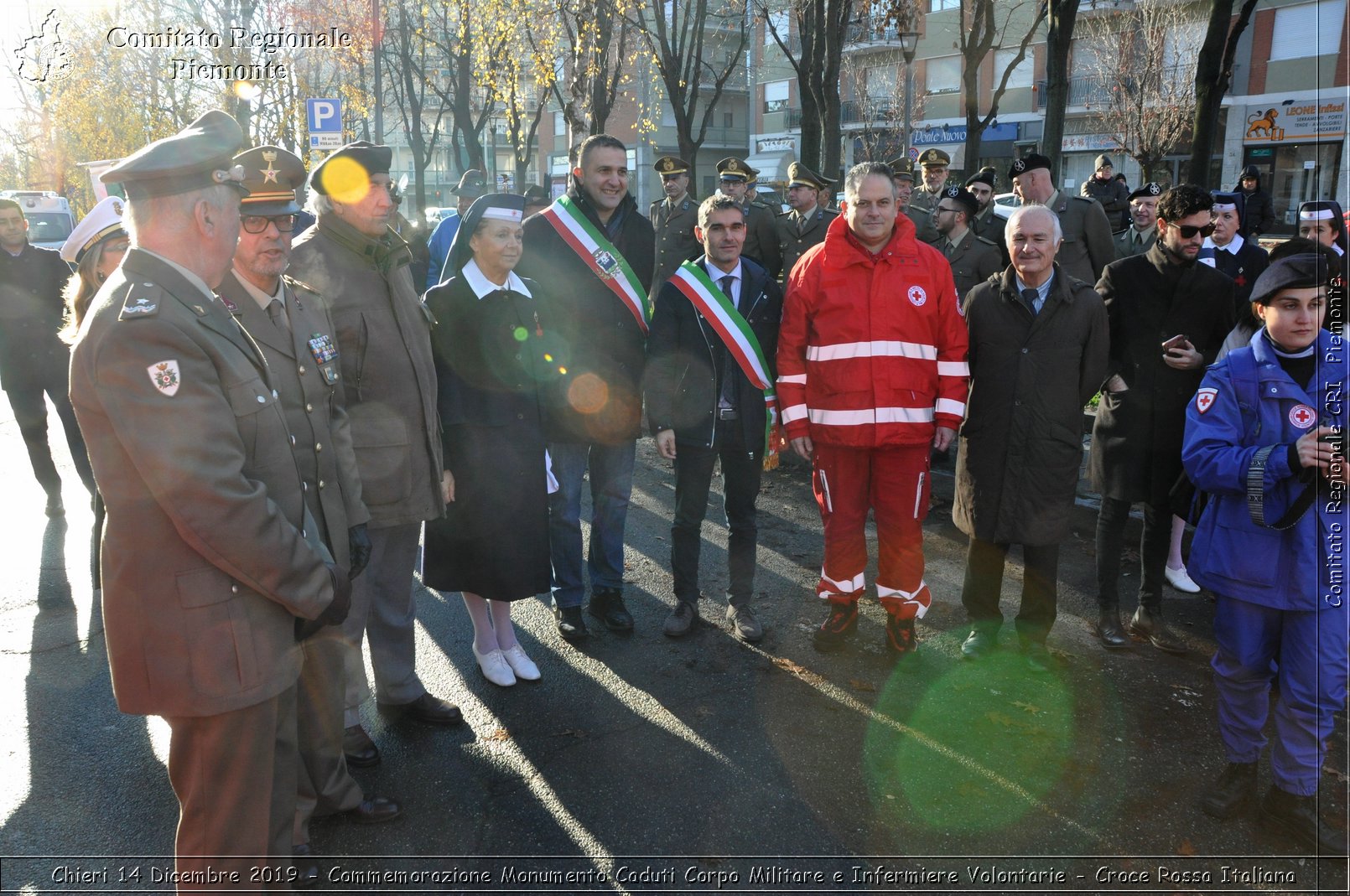 Chieri 14 Dicembre 2019 - Commemorazione Monumento Caduti Corpo Militare e Infermiere Volontarie - Croce Rossa Italiana