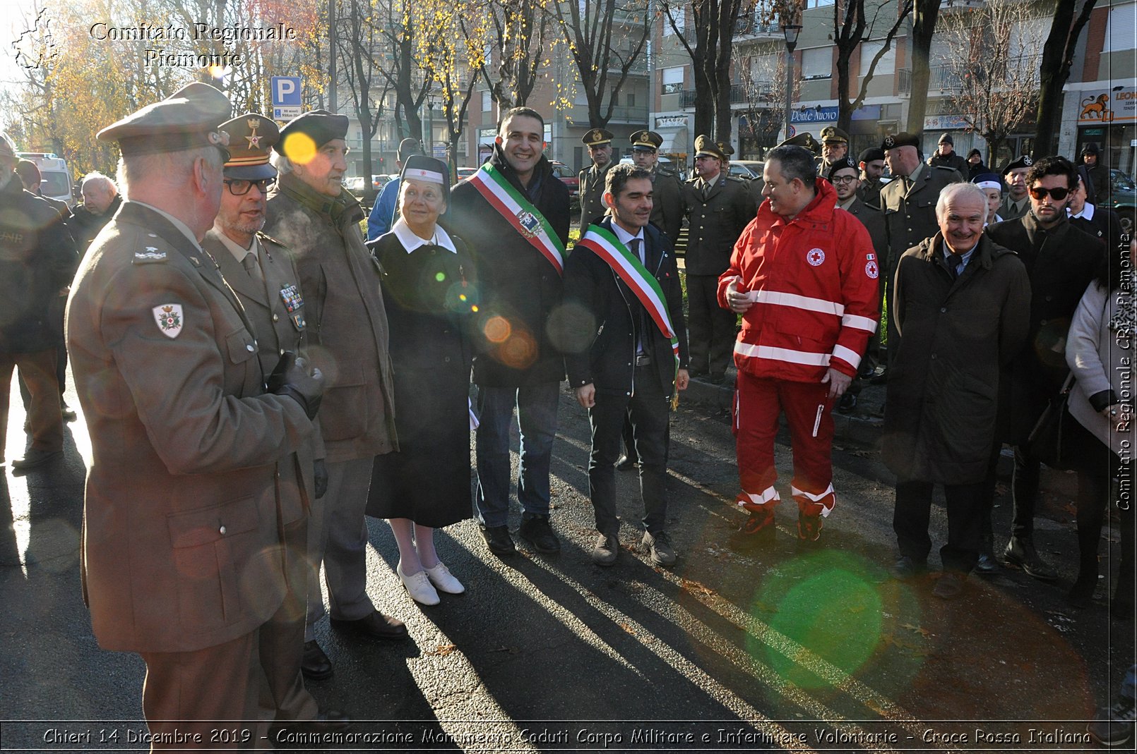 Chieri 14 Dicembre 2019 - Commemorazione Monumento Caduti Corpo Militare e Infermiere Volontarie - Croce Rossa Italiana