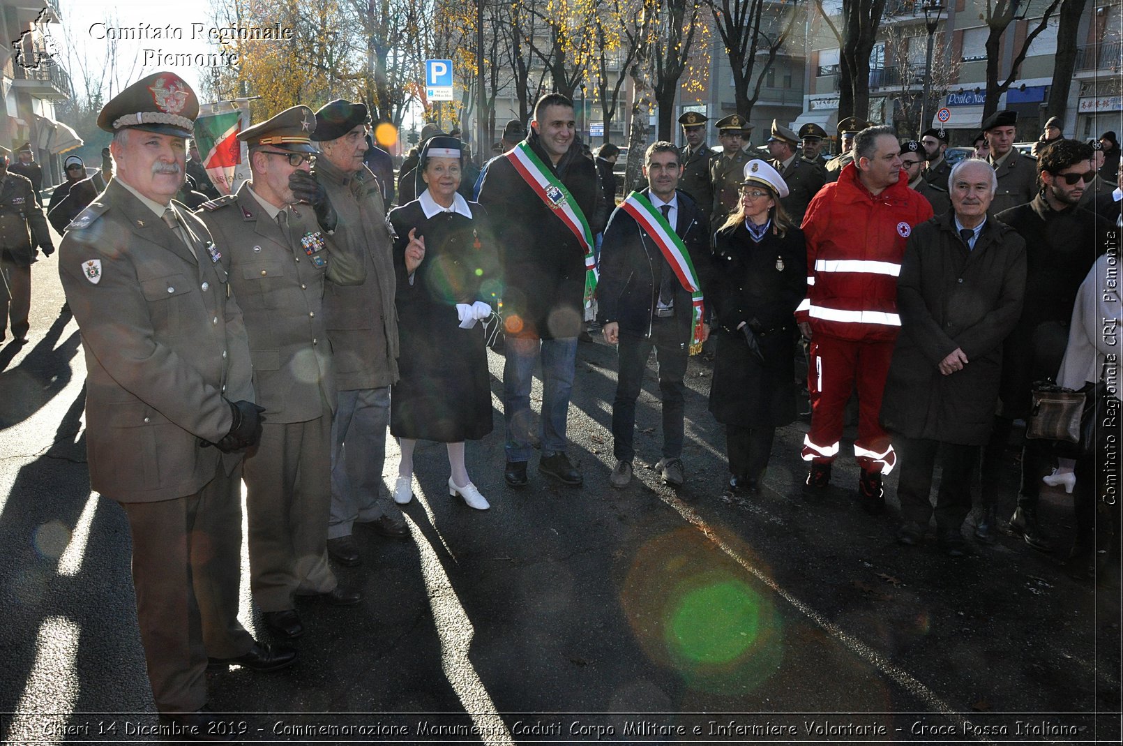 Chieri 14 Dicembre 2019 - Commemorazione Monumento Caduti Corpo Militare e Infermiere Volontarie - Croce Rossa Italiana