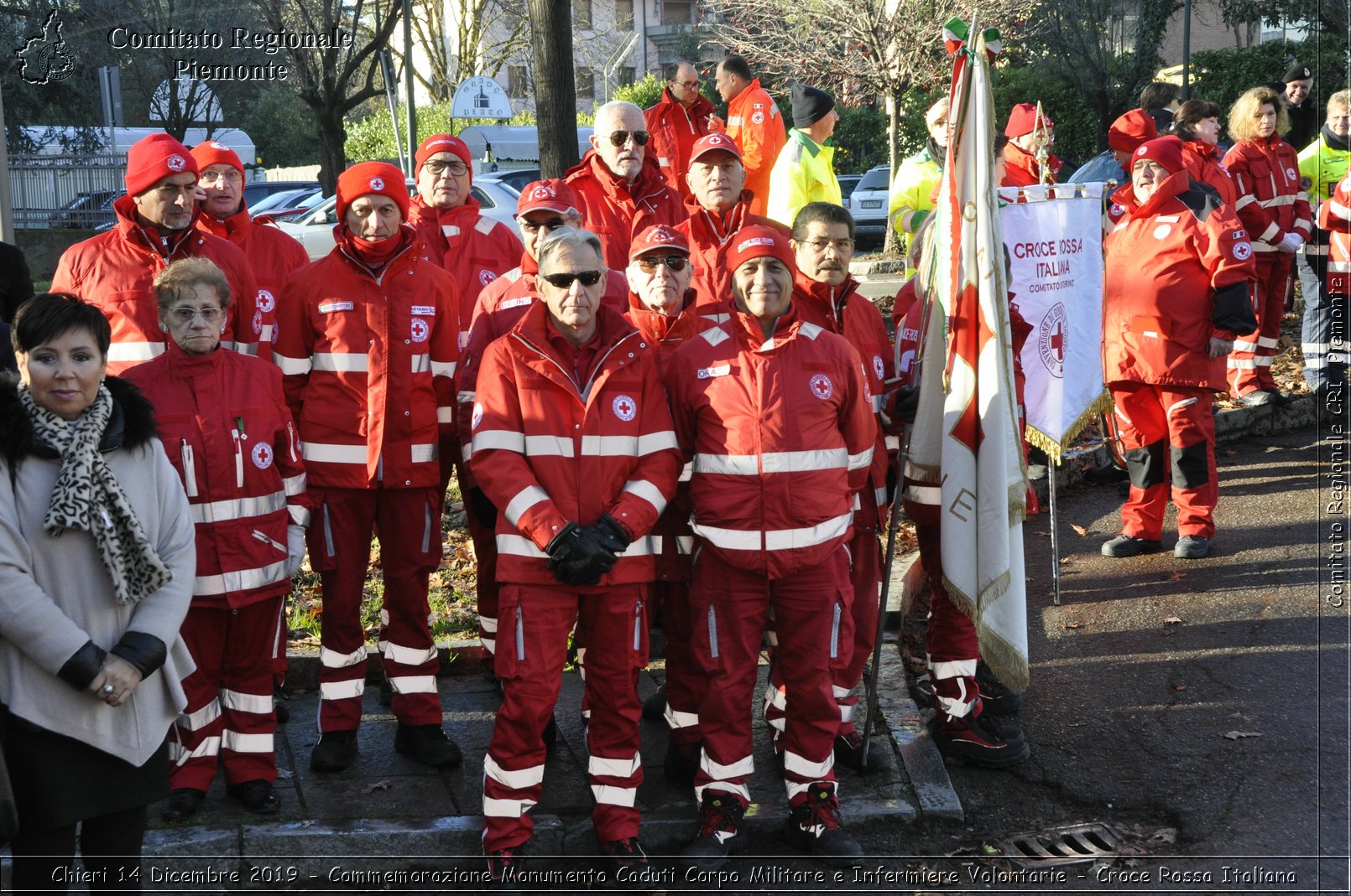 Chieri 14 Dicembre 2019 - Commemorazione Monumento Caduti Corpo Militare e Infermiere Volontarie - Croce Rossa Italiana