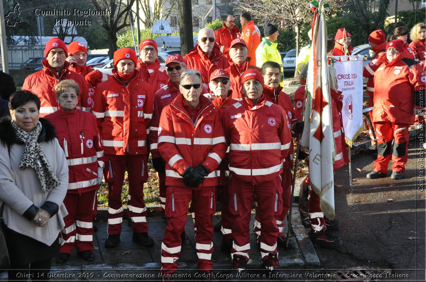 Chieri 14 Dicembre 2019 - Commemorazione Monumento Caduti Corpo Militare e Infermiere Volontarie - Croce Rossa Italiana